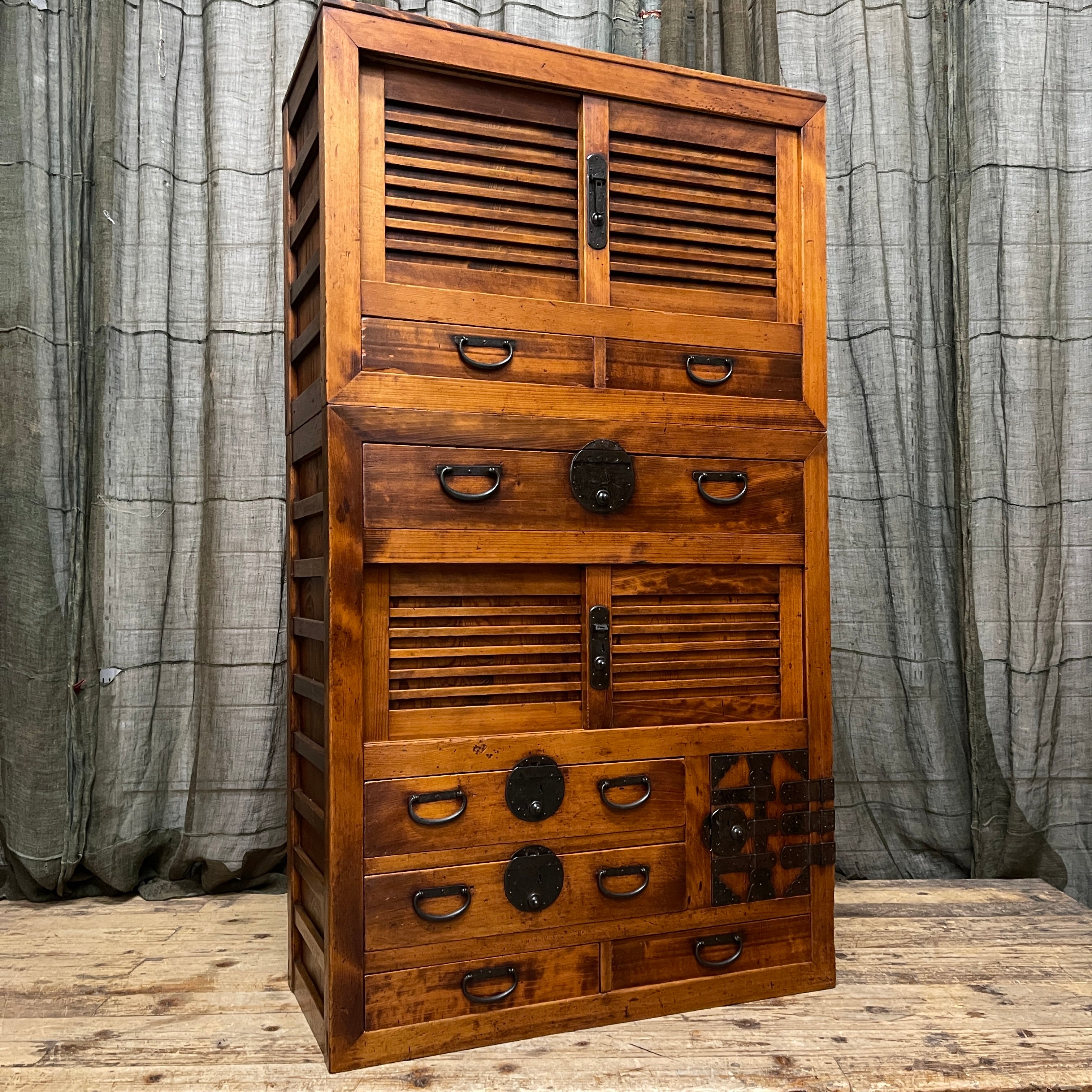 Japanese Choba Dansu, Merchant’s Chest – Cedar & Cypress | Meiji