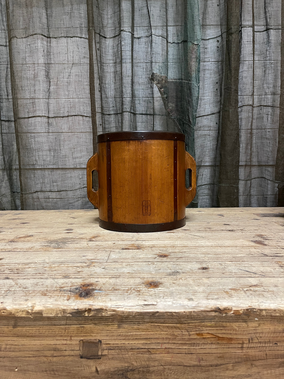 Tomasu, Vintage Japanese Rice Measure Bucket