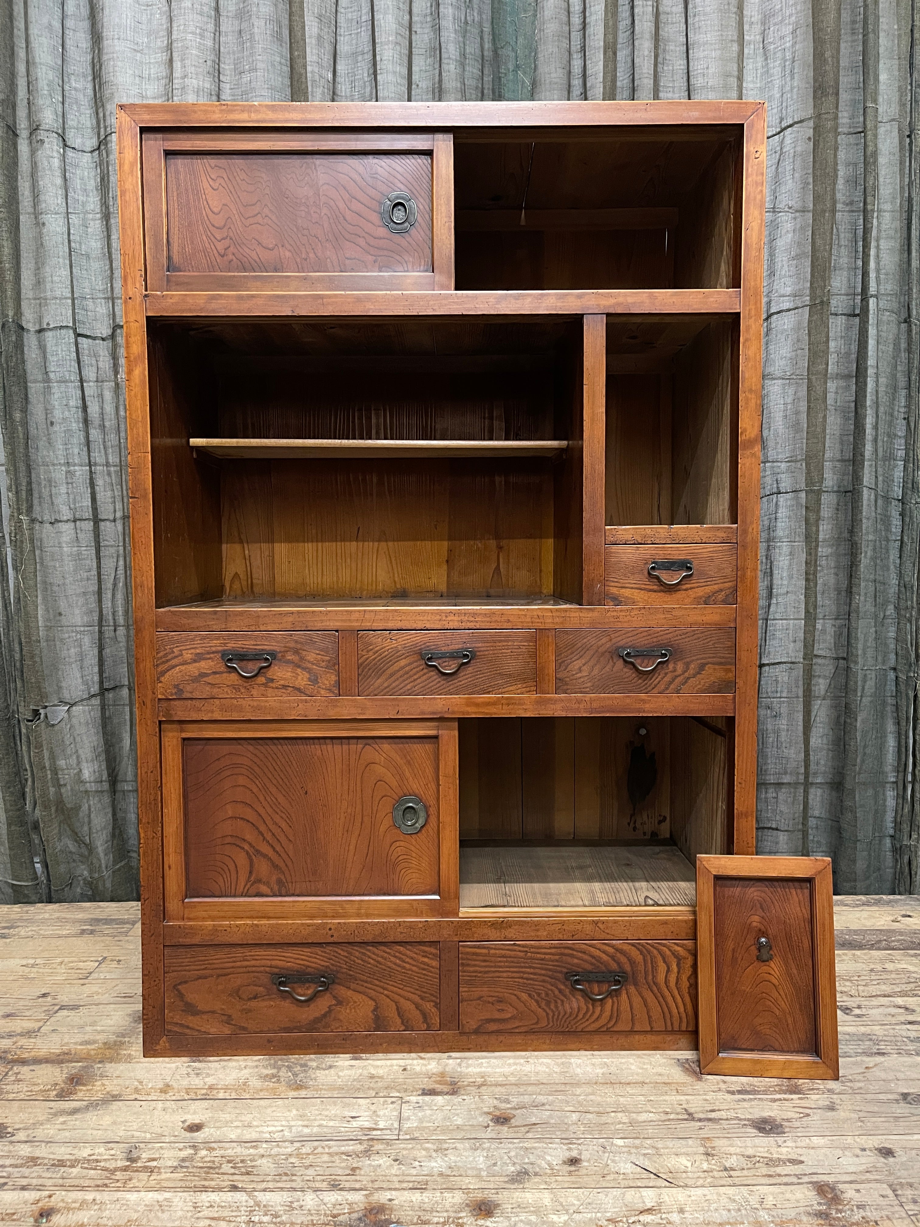 Japanese Mizuya, Kitchen Cabinet - Elm & Cypress | Taisho