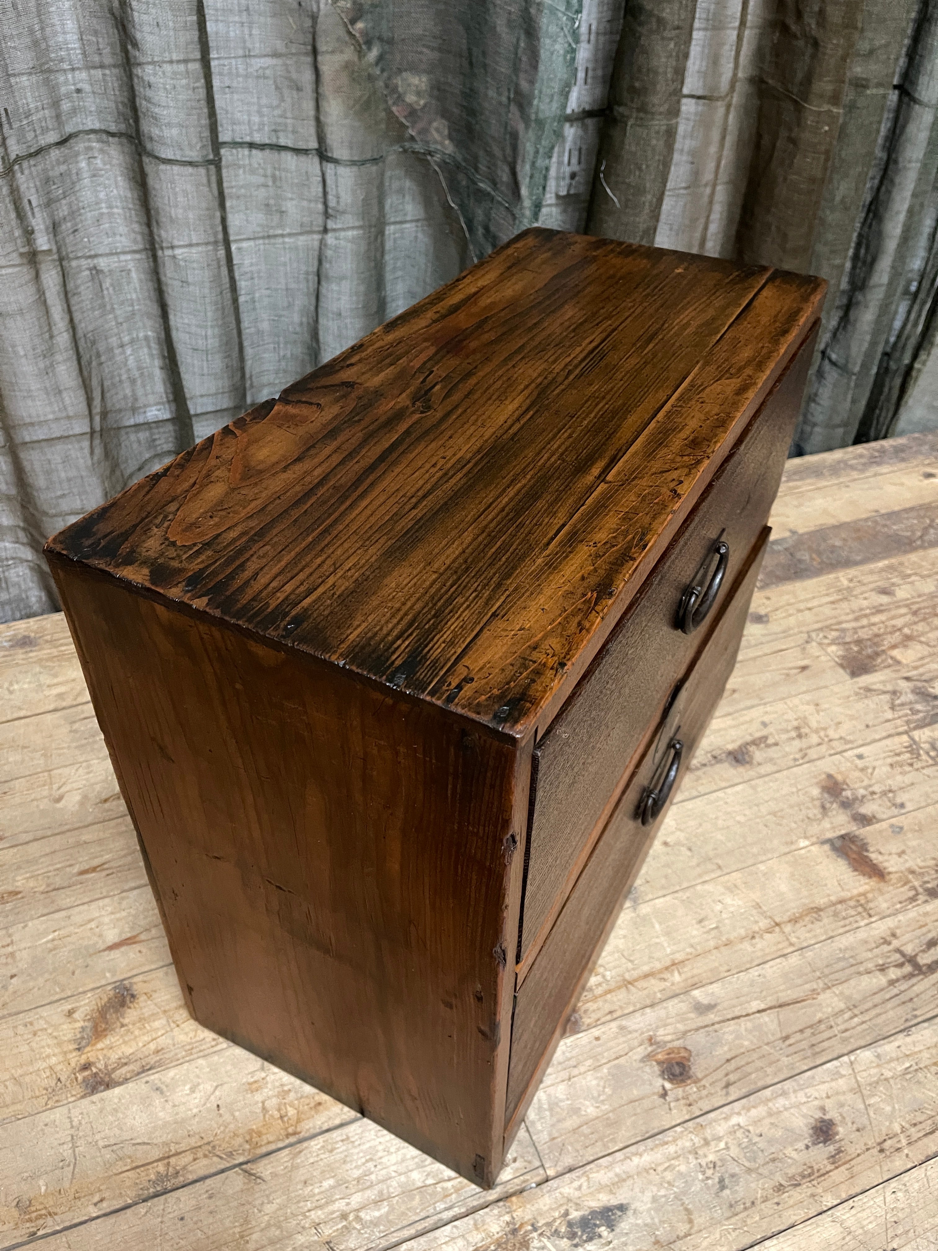 Japanese 2 Drawer Chest - Cedar & Elm | Meiji
