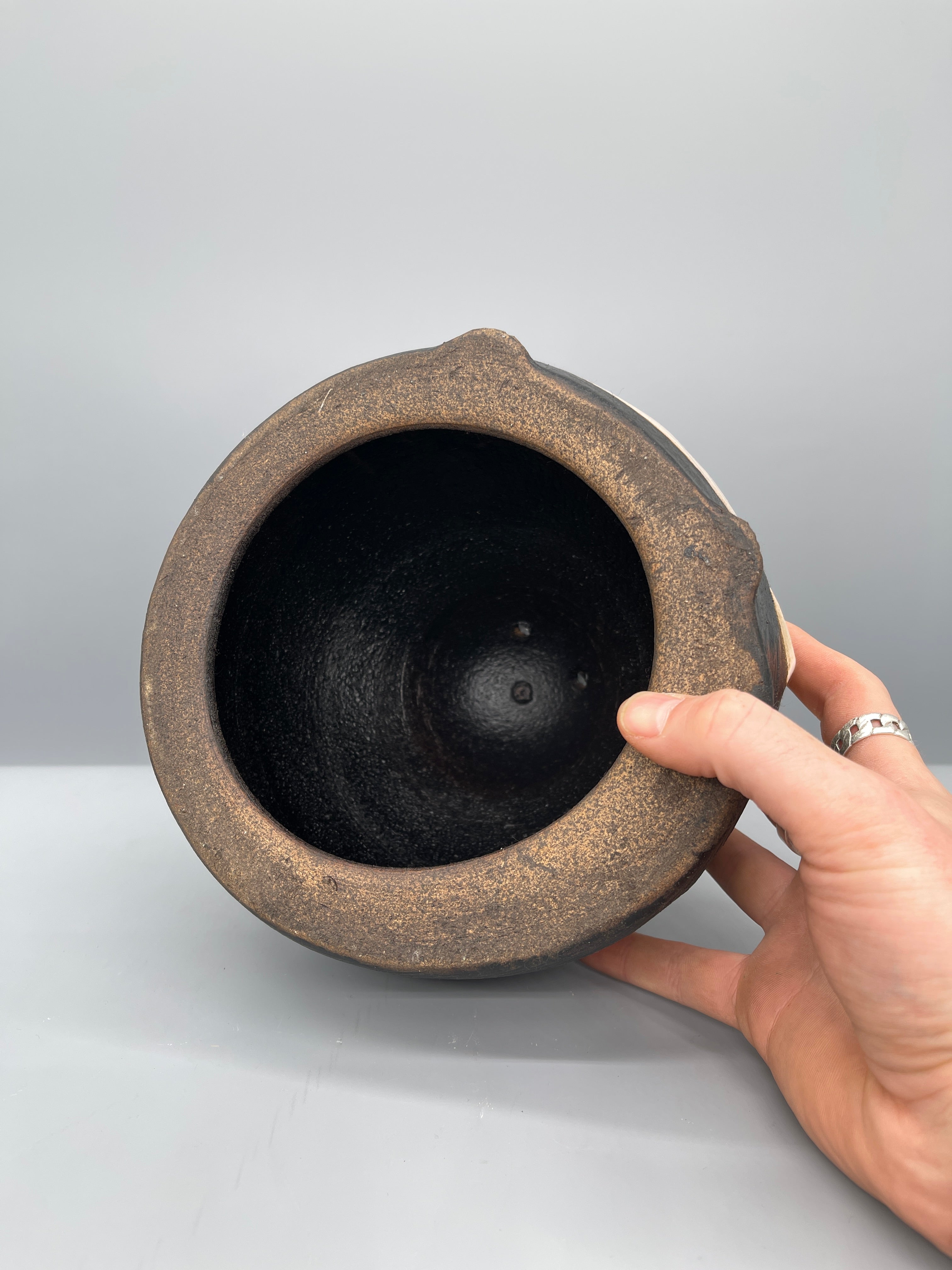 Vintage Japanese Ceramic Tanuki Incense Burner