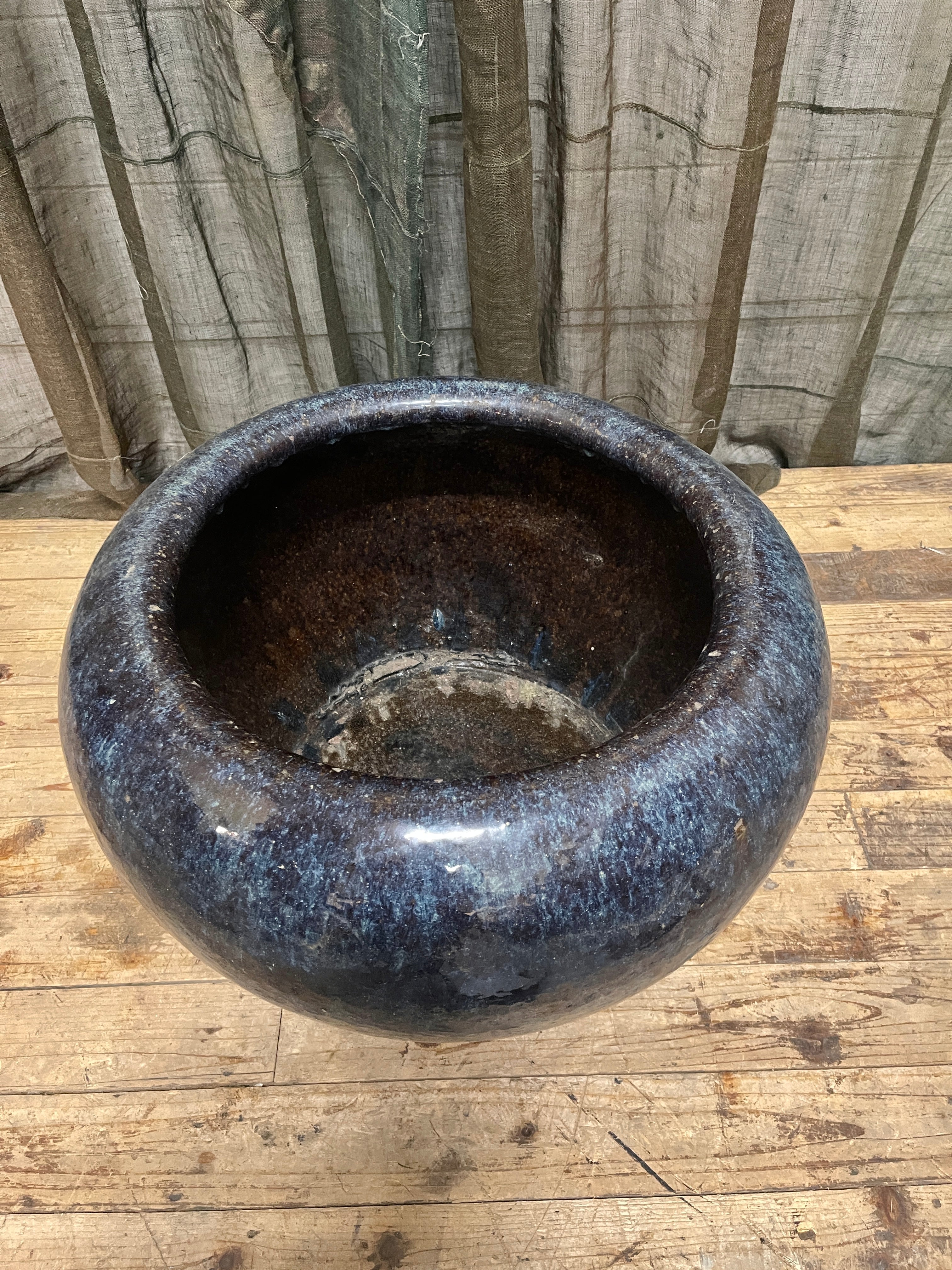 Large Japanese Porcelain Hibachi | c.1950