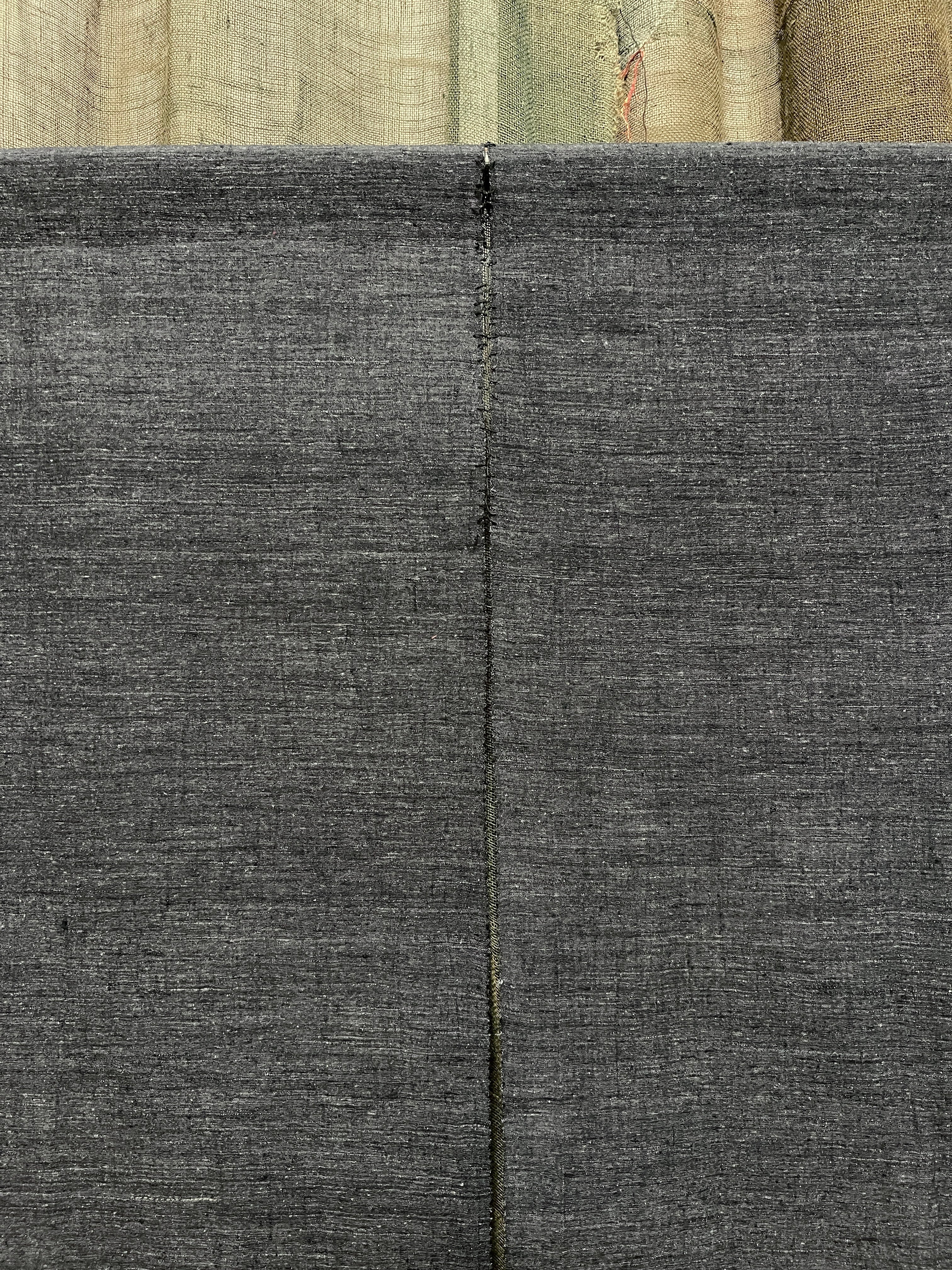 Vintage Japanese Noren, Panelled Curtain