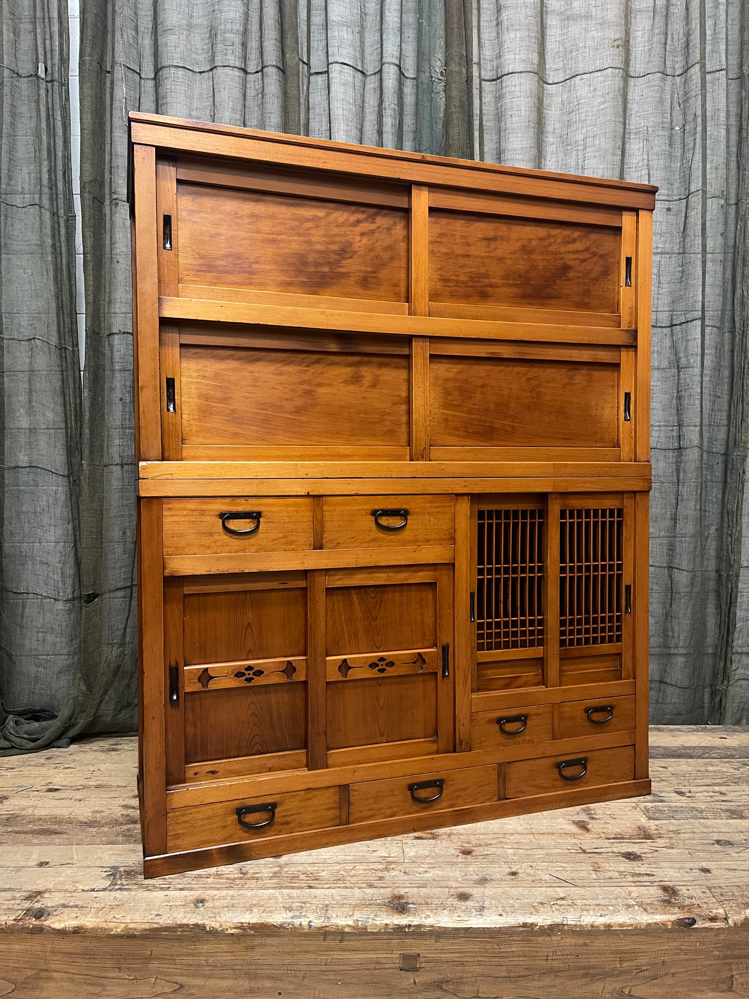 Mizuya, Antique Japanese Kitchen Cabinet - Cedar & Cypress | Early 1900's