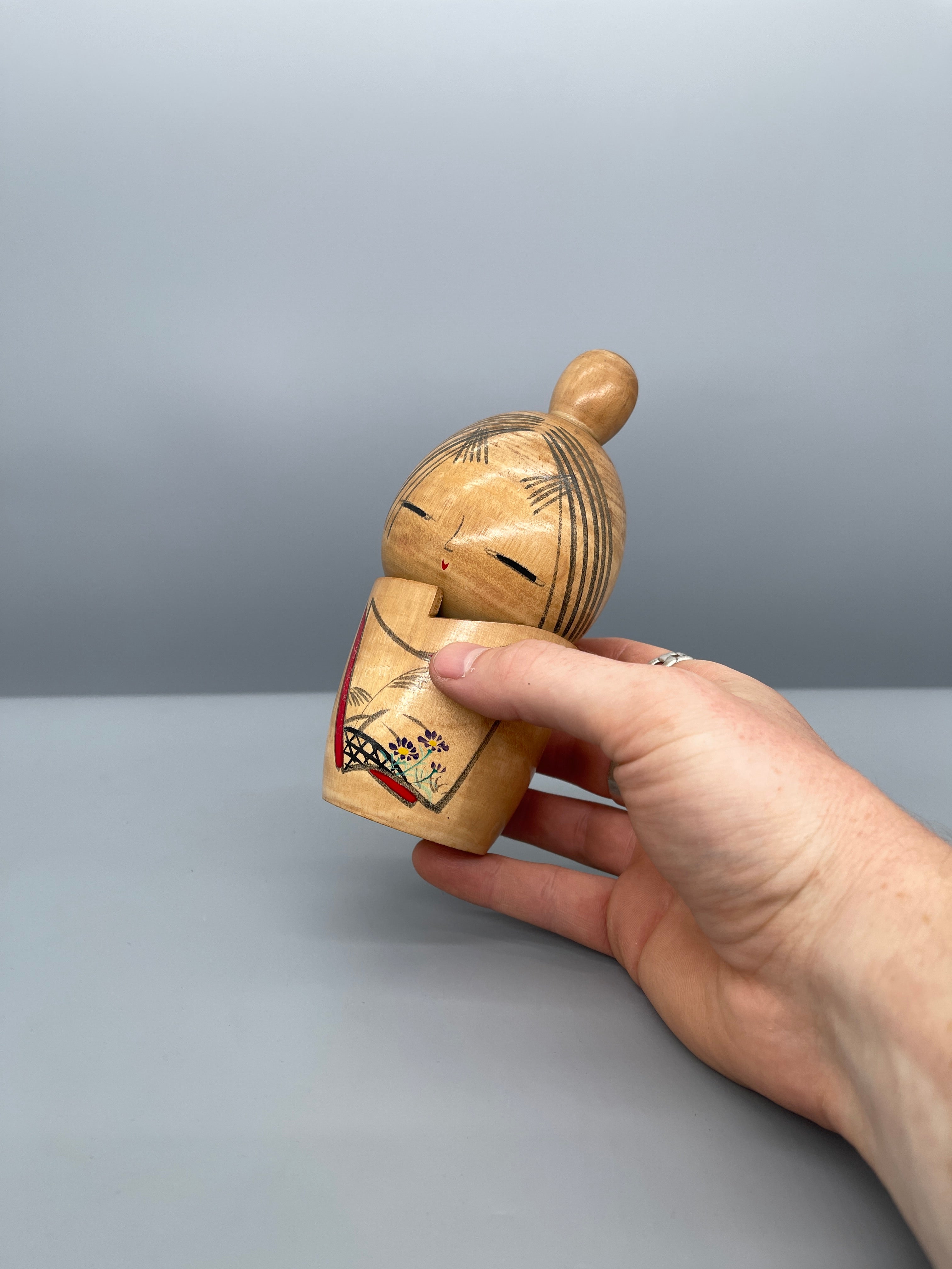 Vintage Japanese Sosaku Kokeshi Doll | c.1960