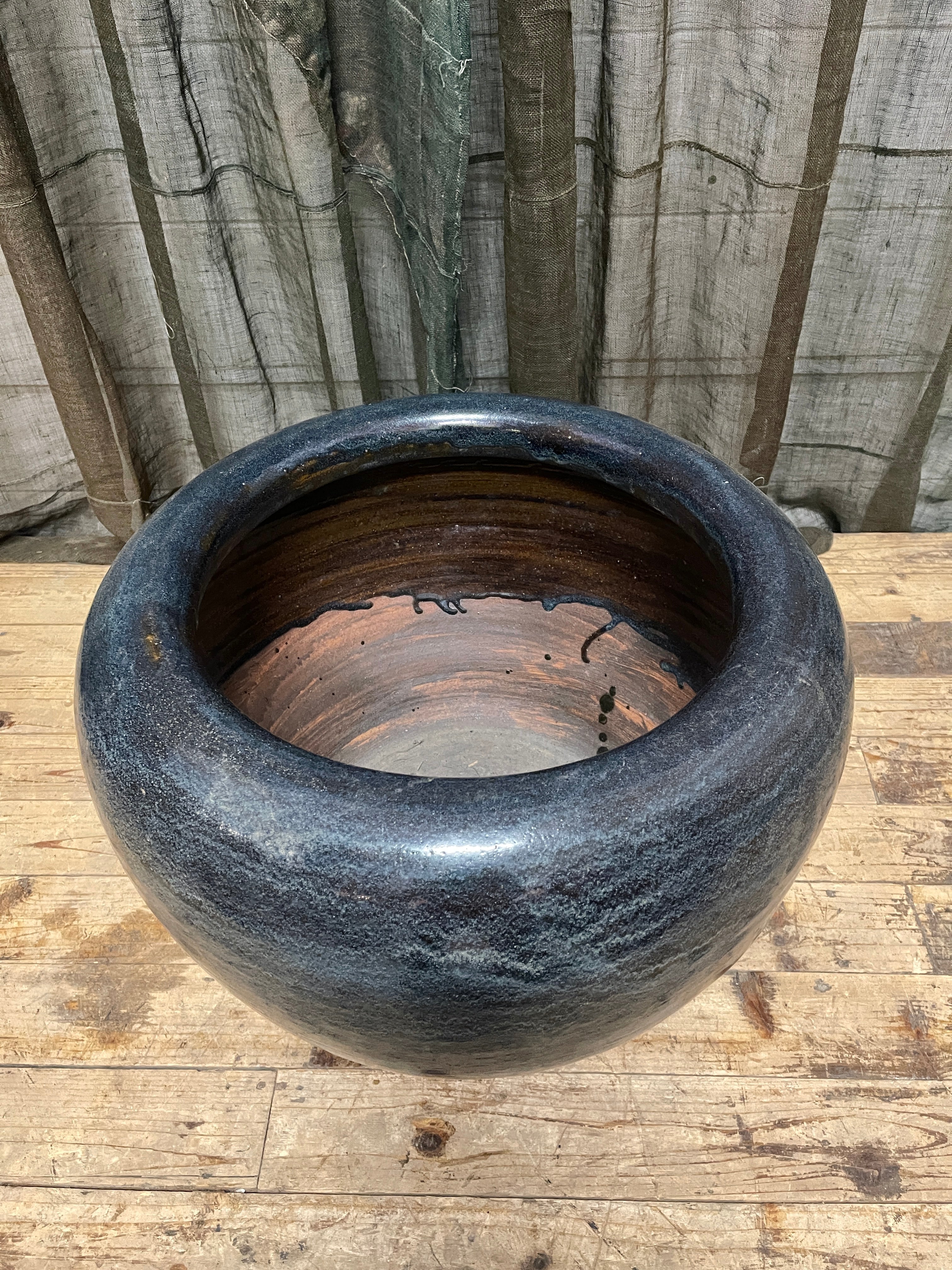 Large Japanese Porcelain Hibachi | c.1950