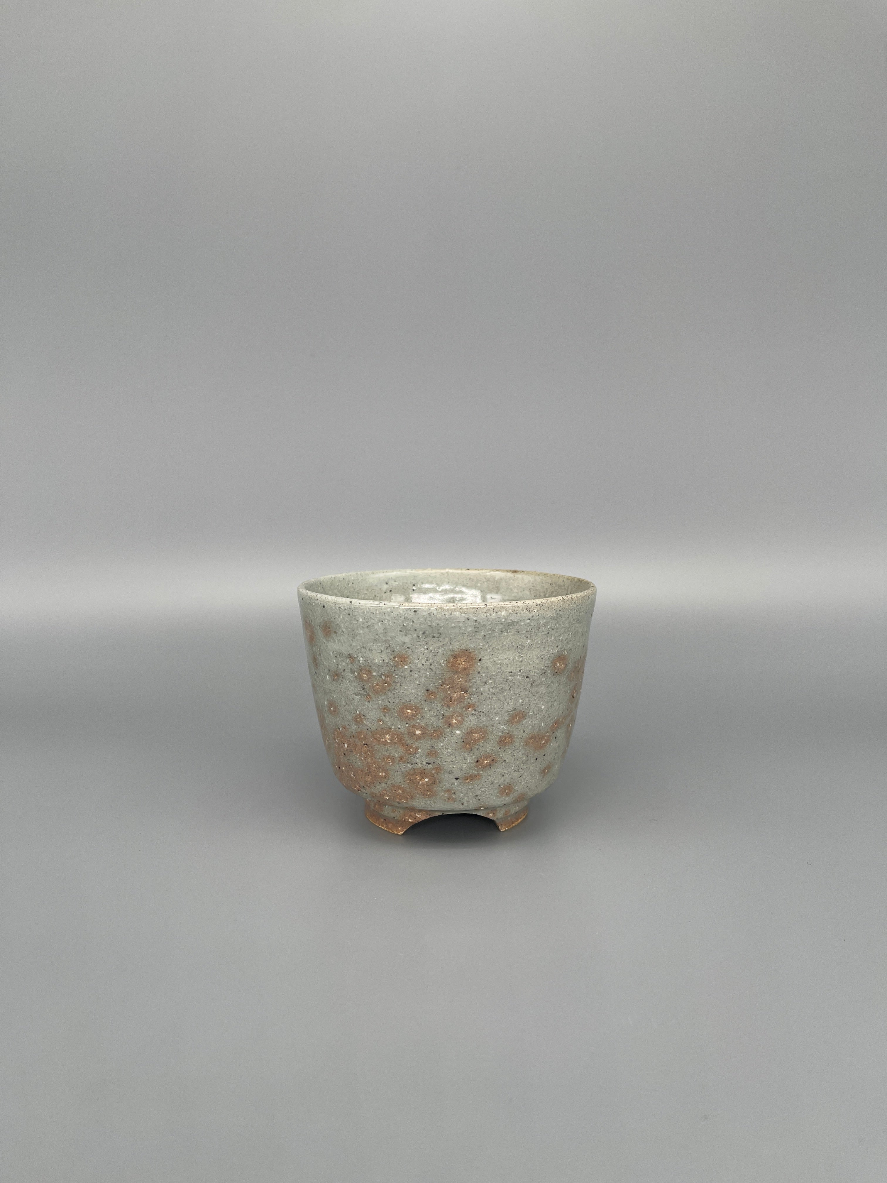 Vintage Japanese Matcha Bowl, Chawan - Pink Spots