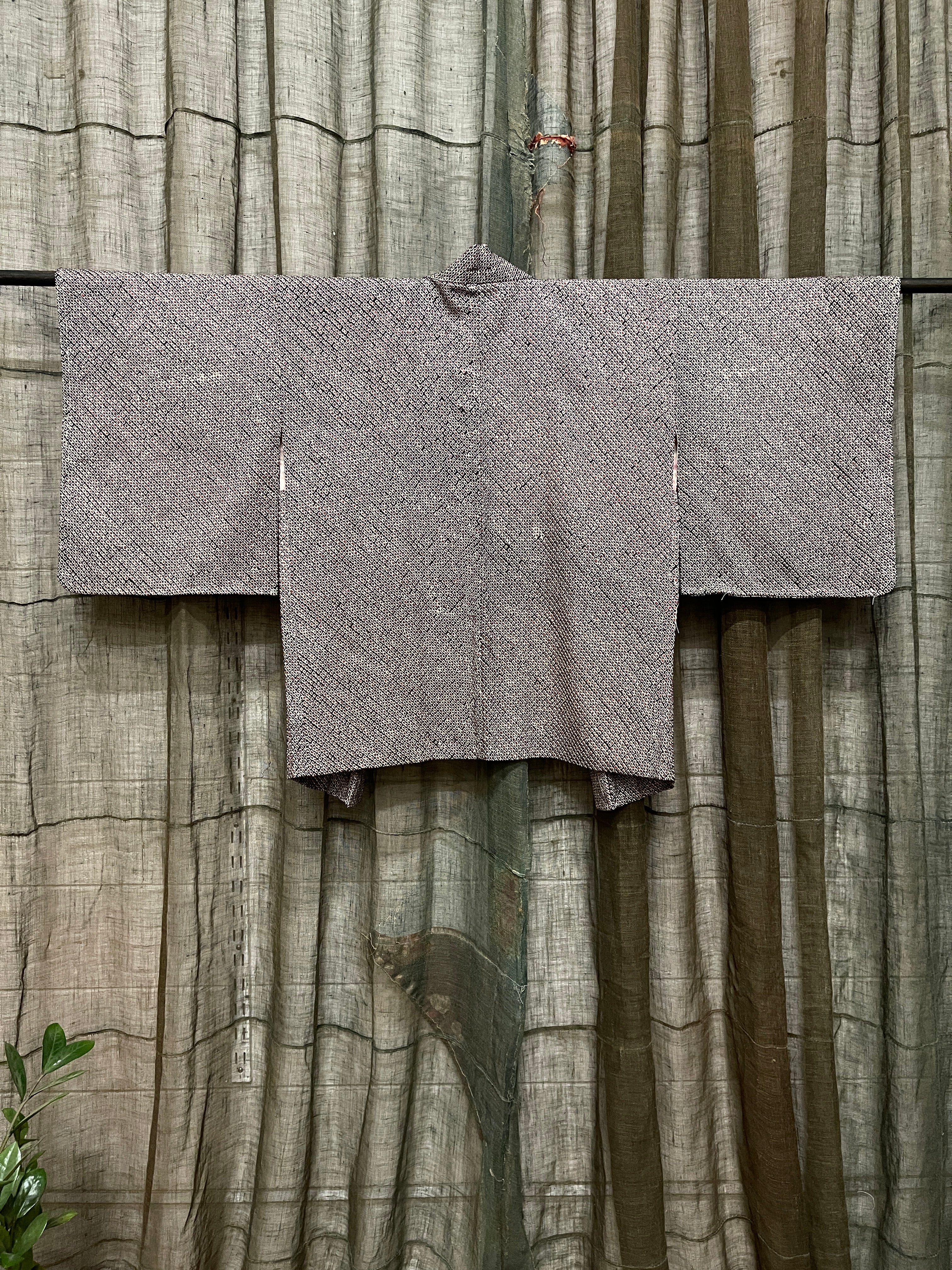 Japanese Haori-Kimono Jacket - Black Shibori