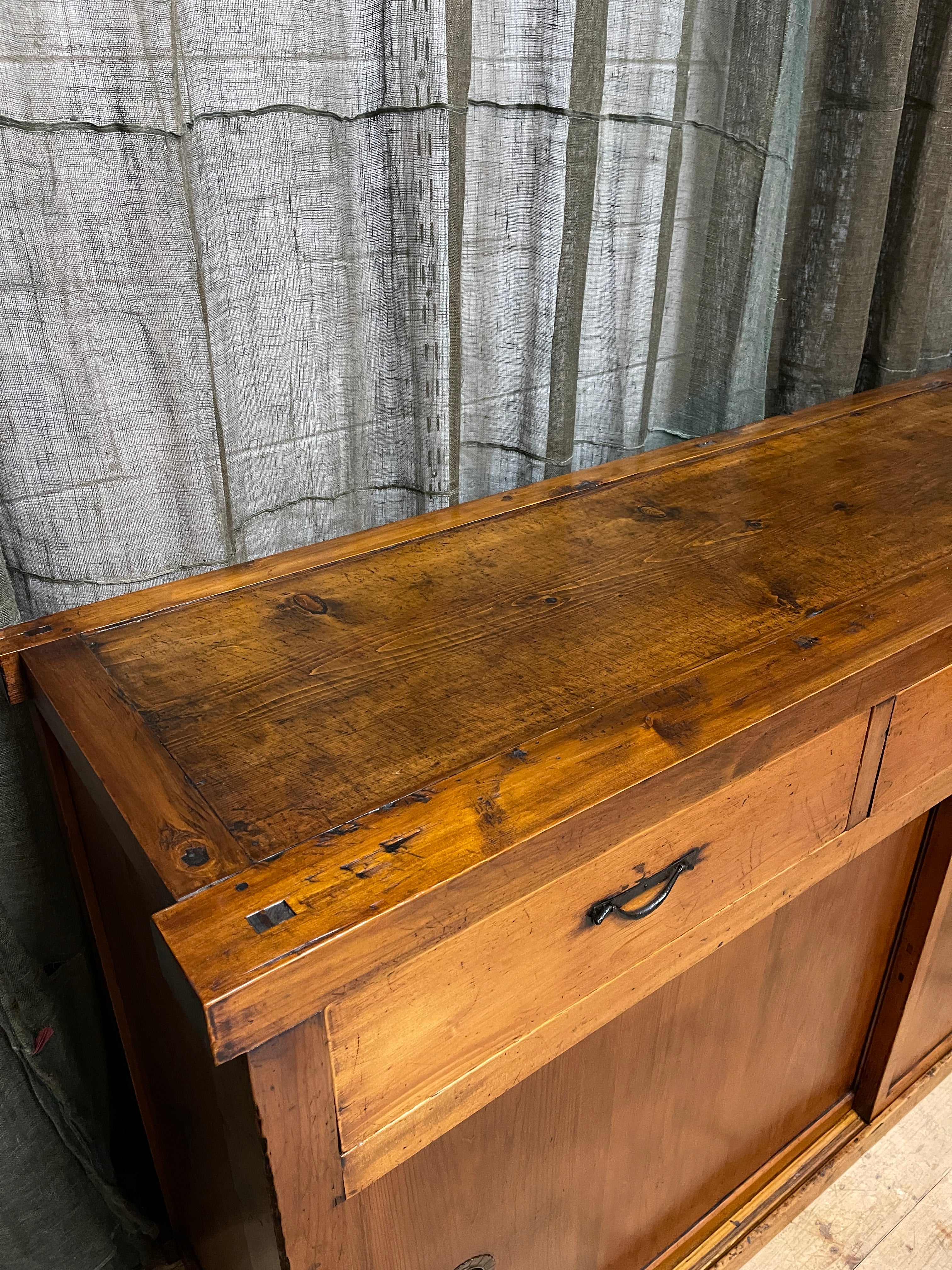 Antique Japanese Sideboard - Cedar & Cypress | Meiji