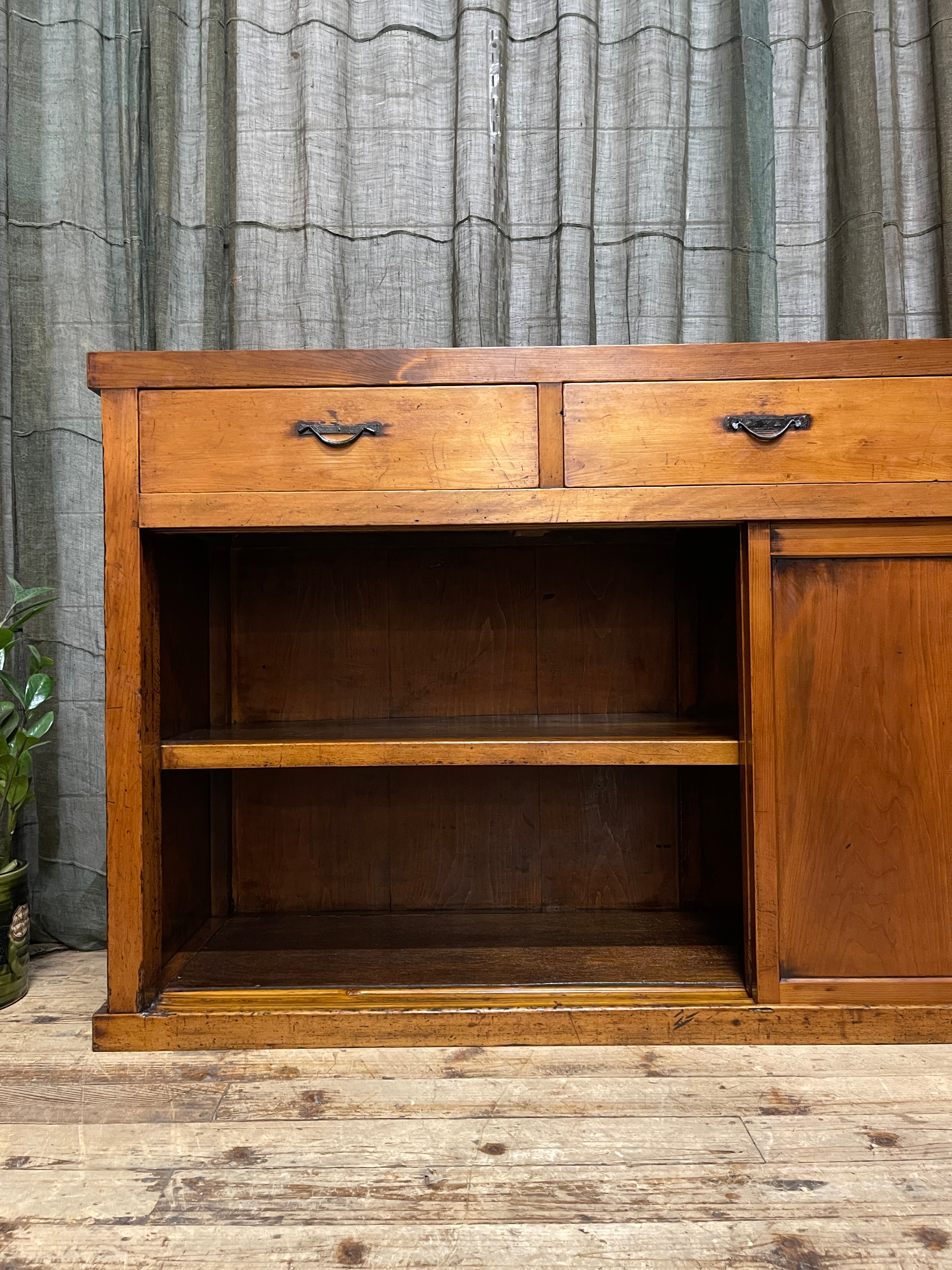 Antique Japanese Sideboard - Cedar & Cypress | Meiji