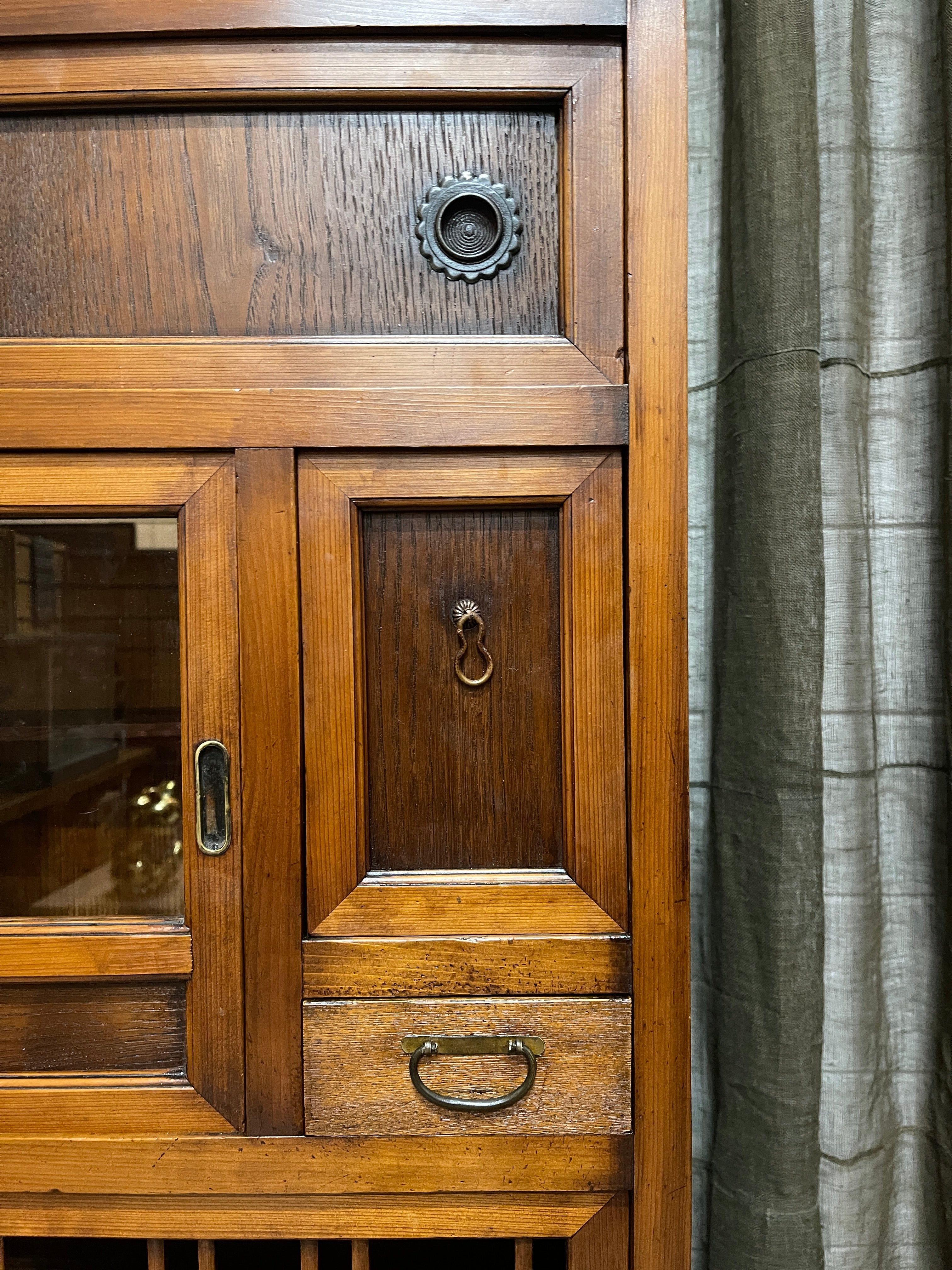 Japanese Mizuya, Kitchen Cabinet - Cedar, Cypress, Elm | c.1900
