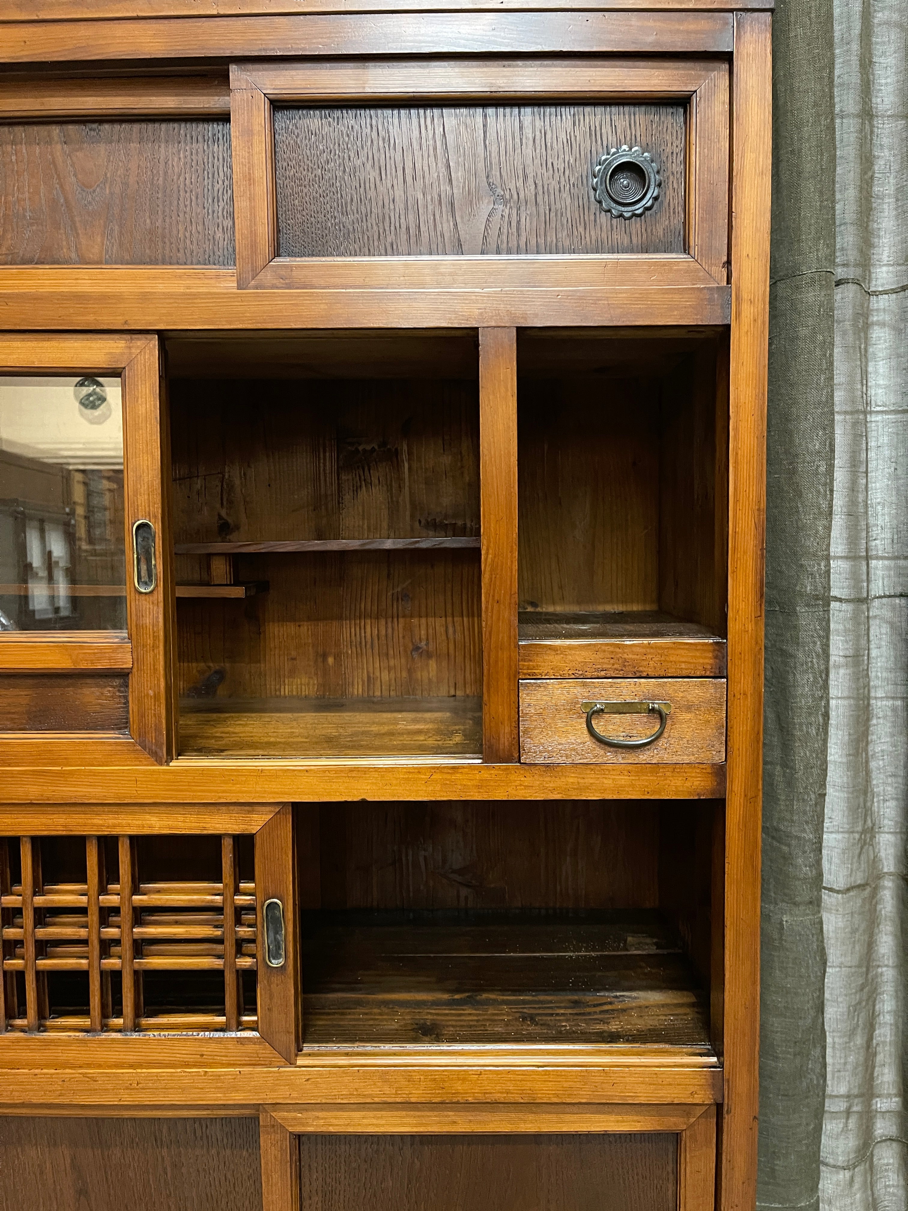 Japanese Mizuya, Kitchen Cabinet - Cedar, Cypress, Elm | c.1900