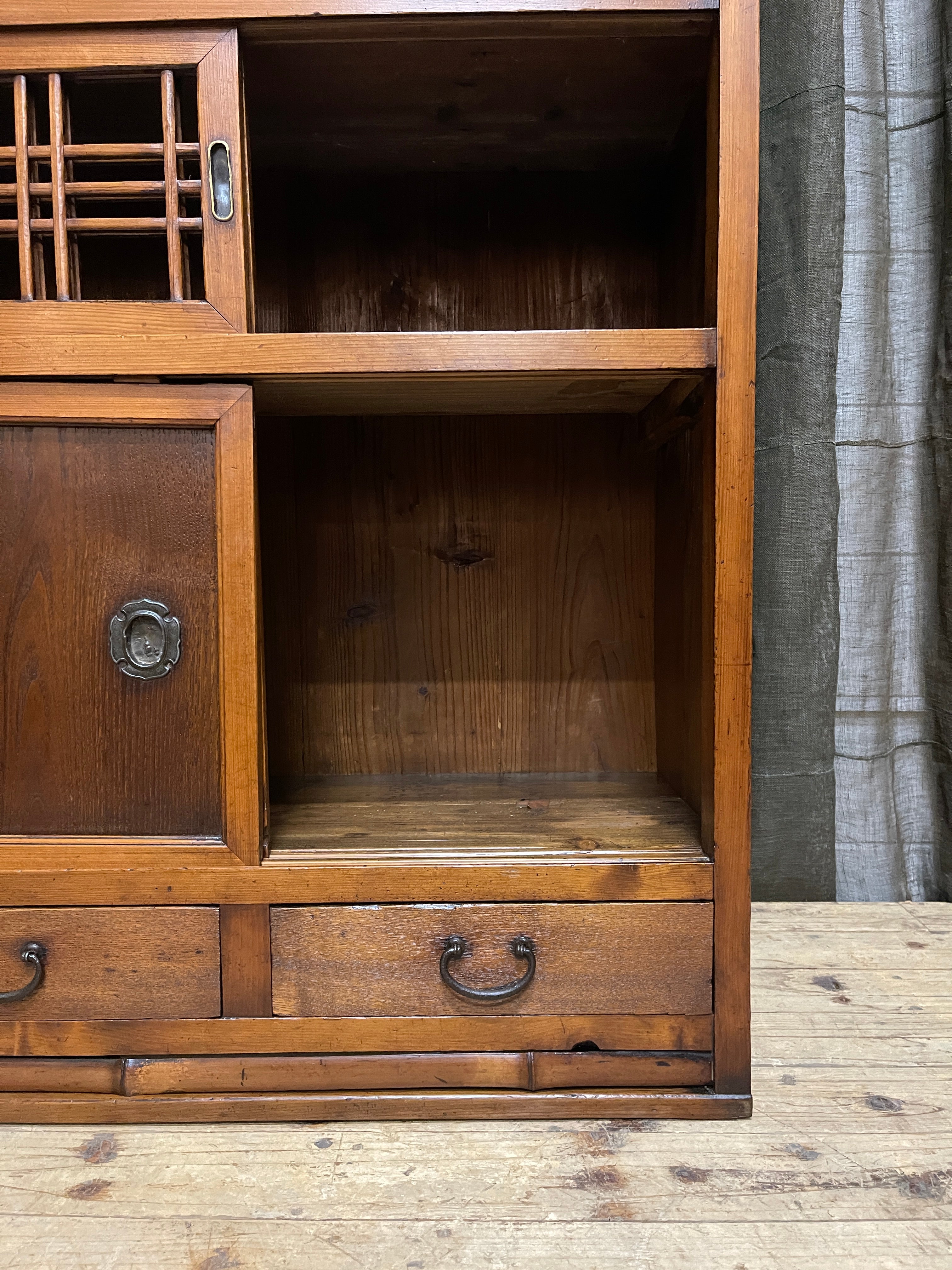 Japanese Mizuya, Kitchen Cabinet - Cedar, Cypress, Elm | c.1900