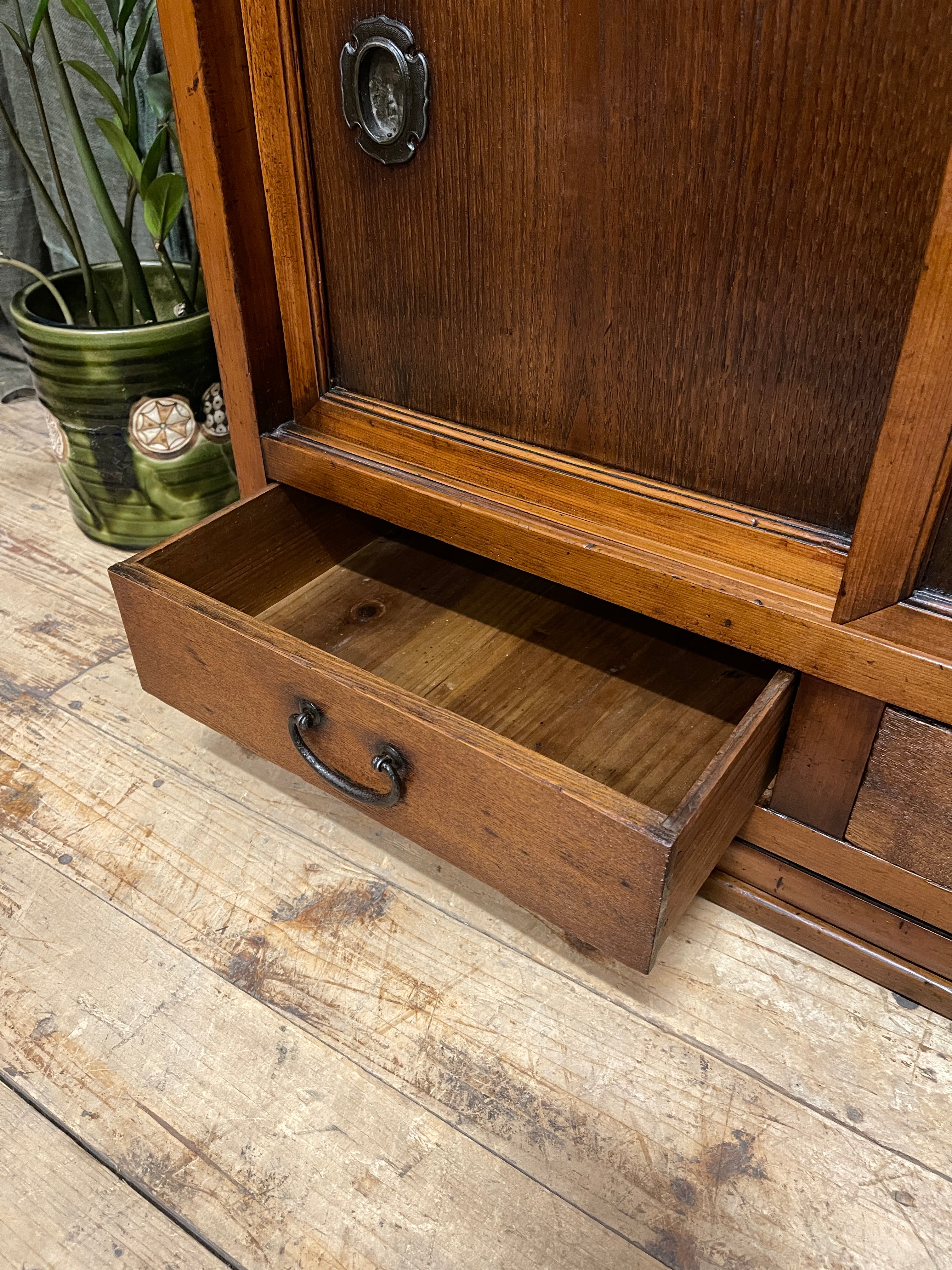 Japanese Mizuya, Kitchen Cabinet - Cedar, Cypress, Elm | c.1900