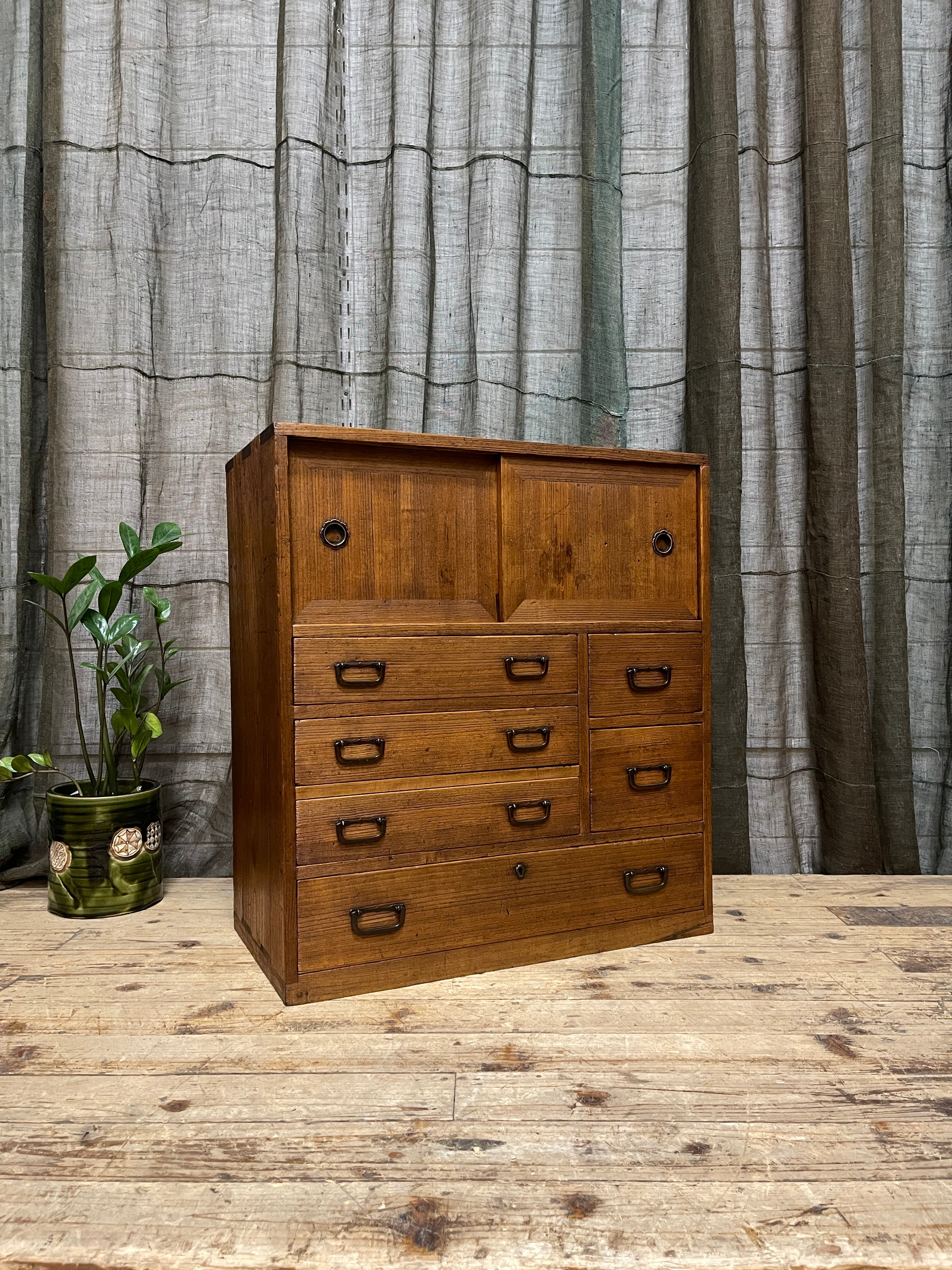 Ko Dansu, Japanese Side Cabinet - Paulownia | 1920's