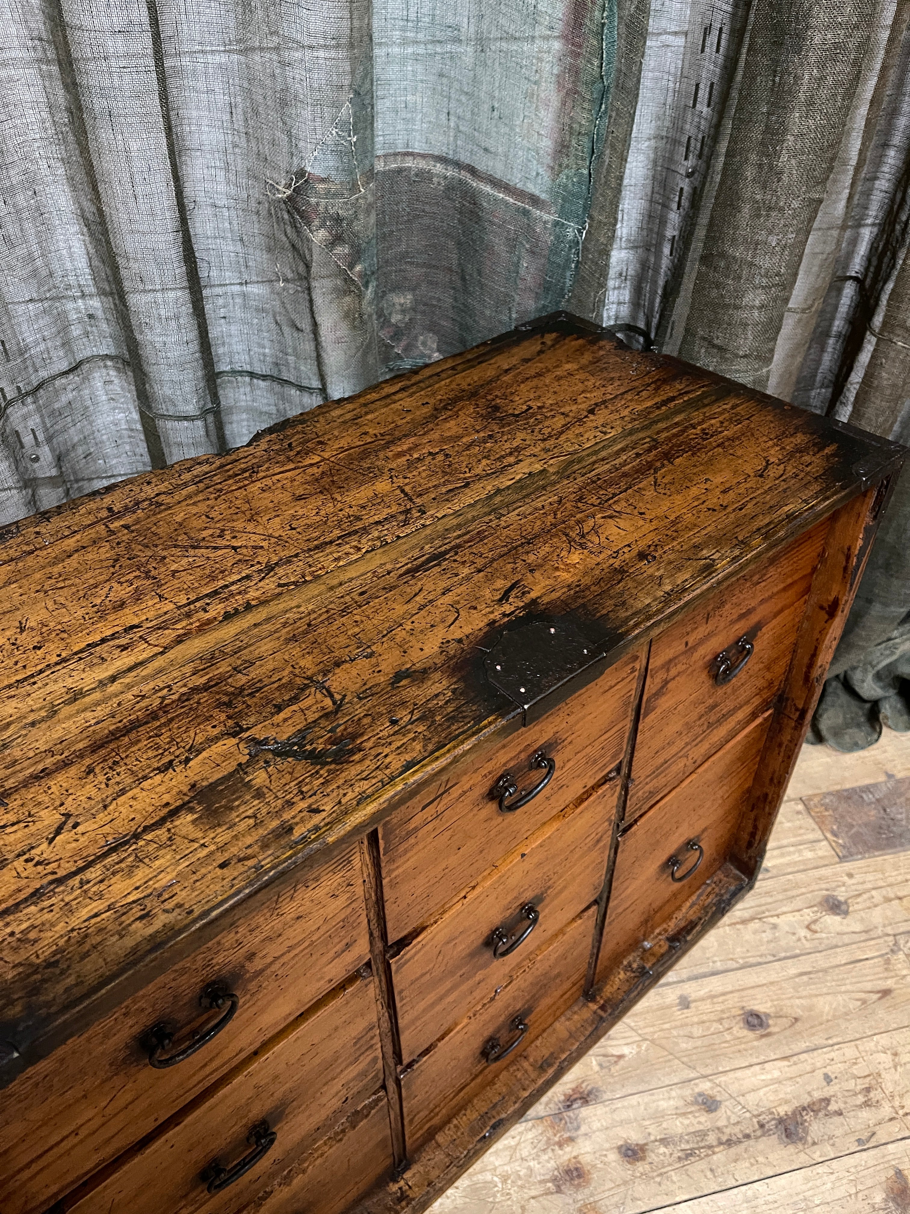 Japanese Merchant’s Chest of Drawers – Cypress | Meiji