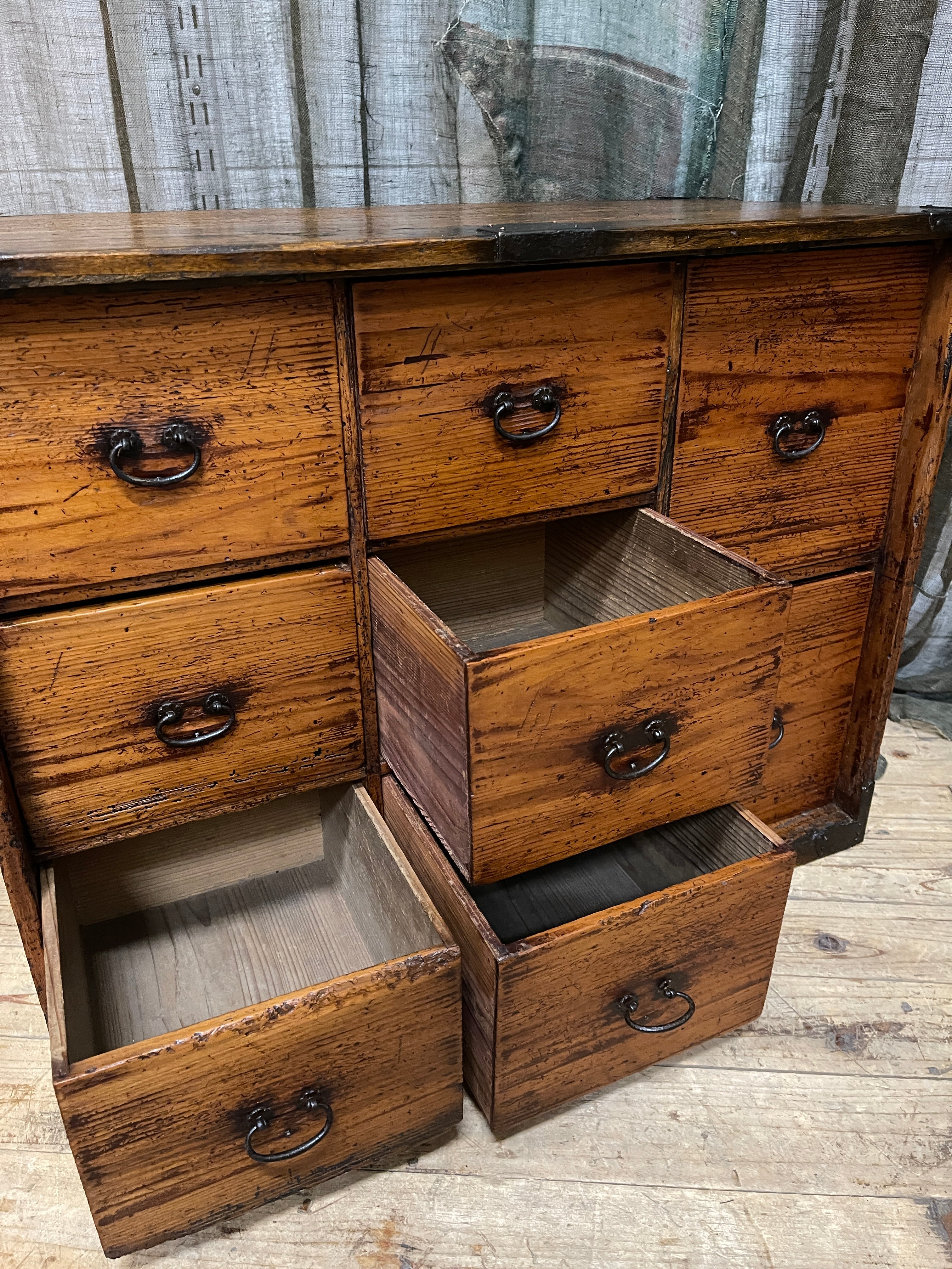 Japanese Merchant’s Chest of Drawers – Cypress | Meiji