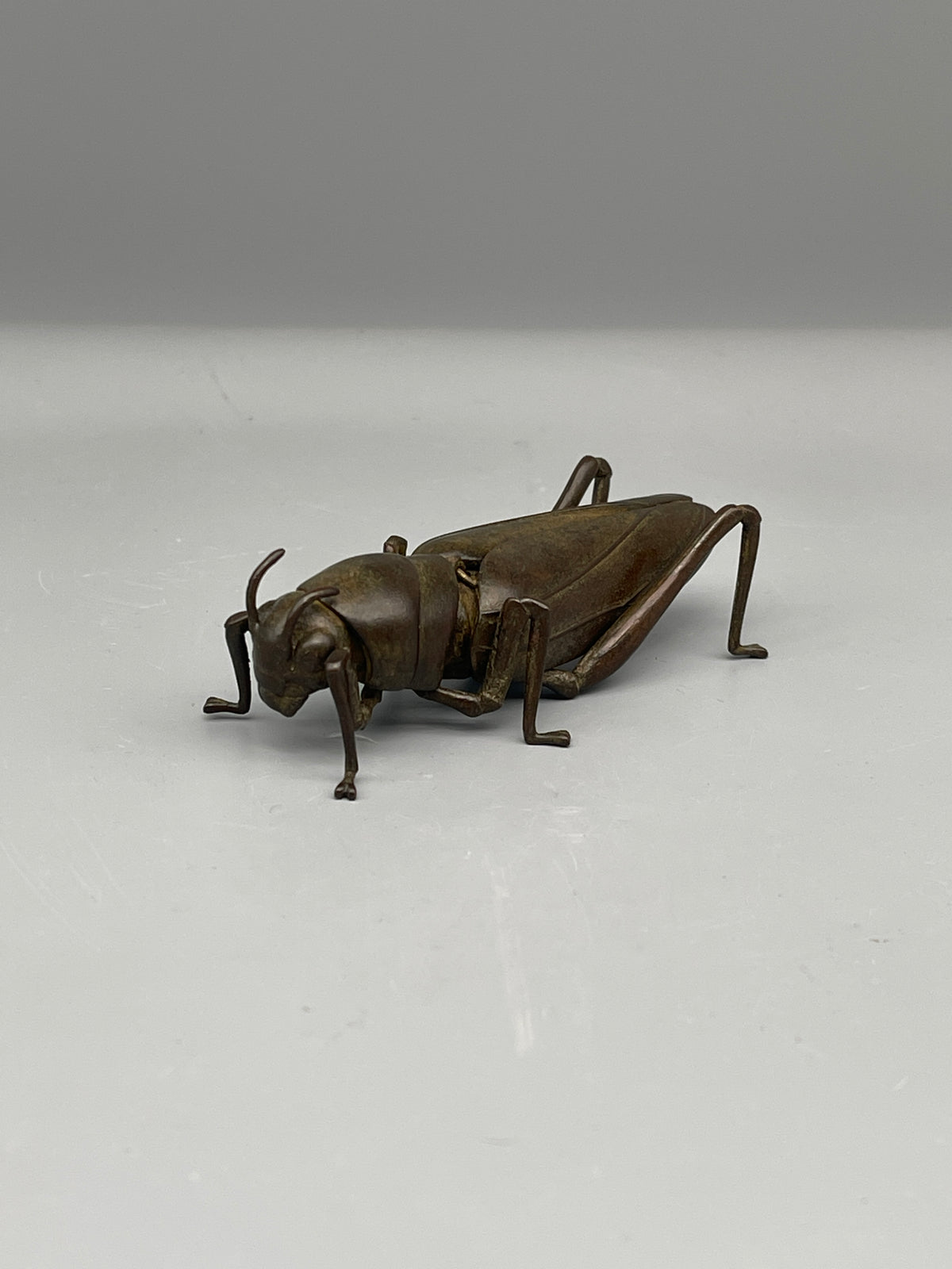 Bronze Chinese Grass Hopper Figurine