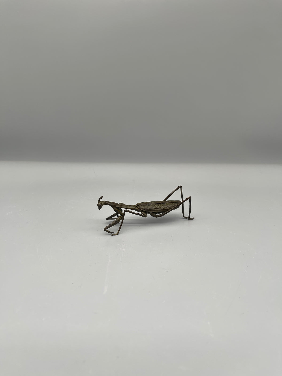 Bronze Chinese Mantis Figurine