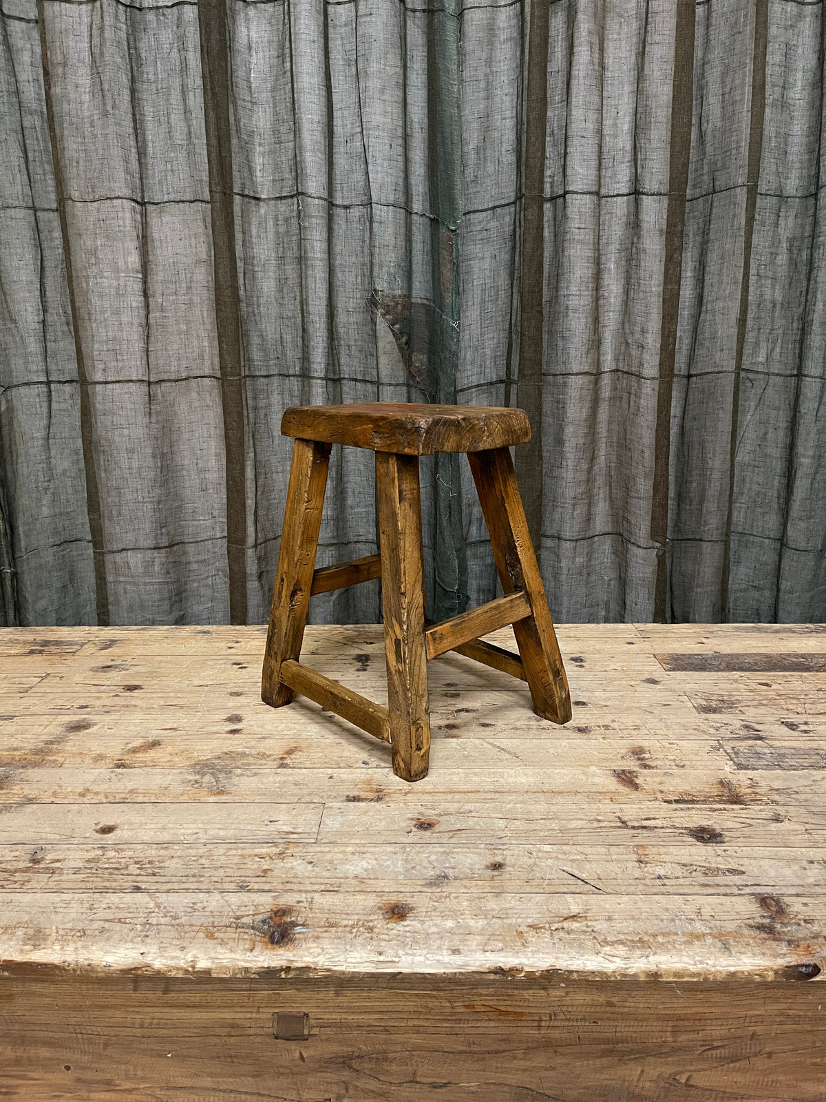 Chinese Provincial Elm Stool