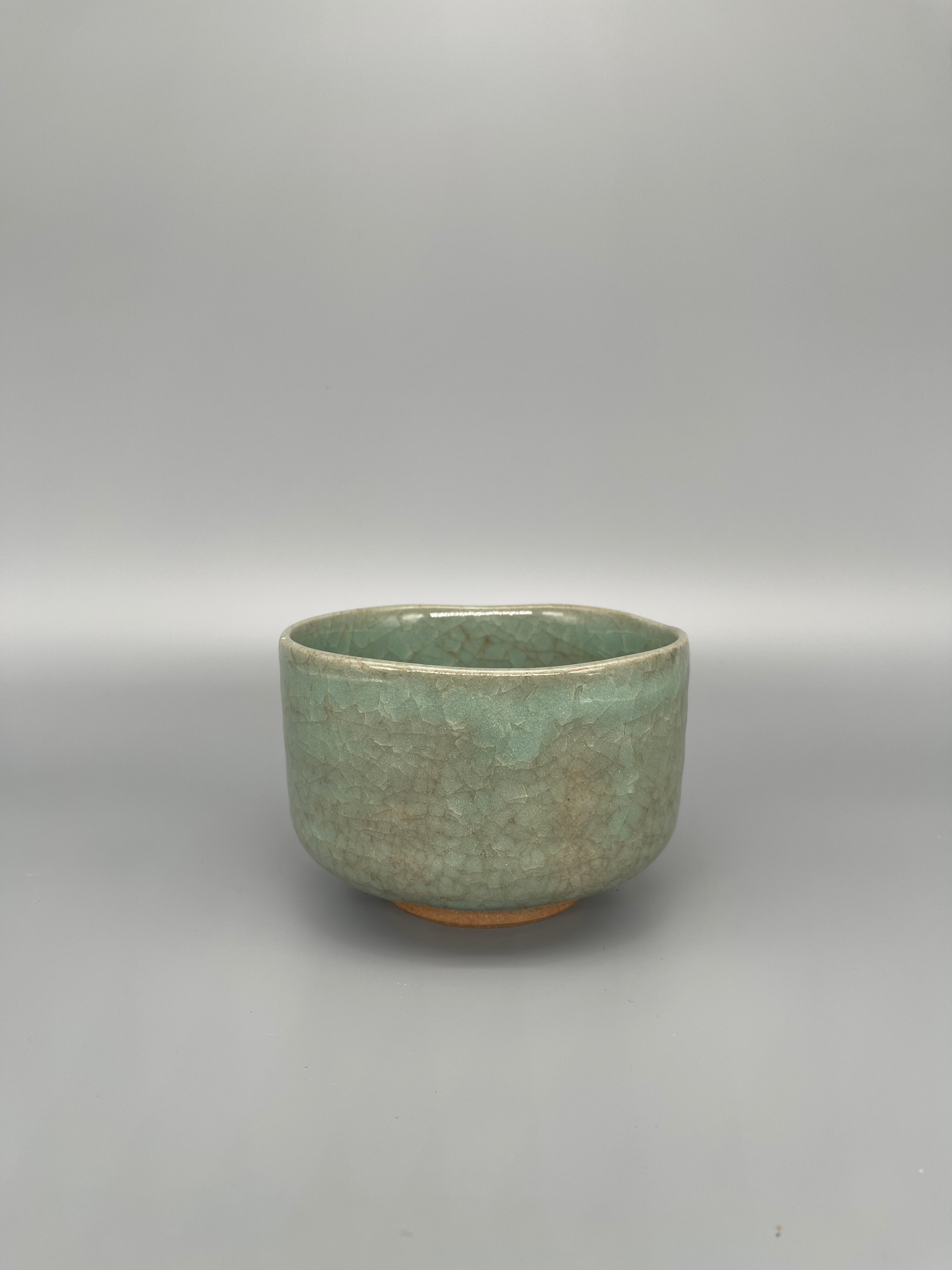 Vintage Japanese Matcha Bowl, Chawan - Blue Glaze