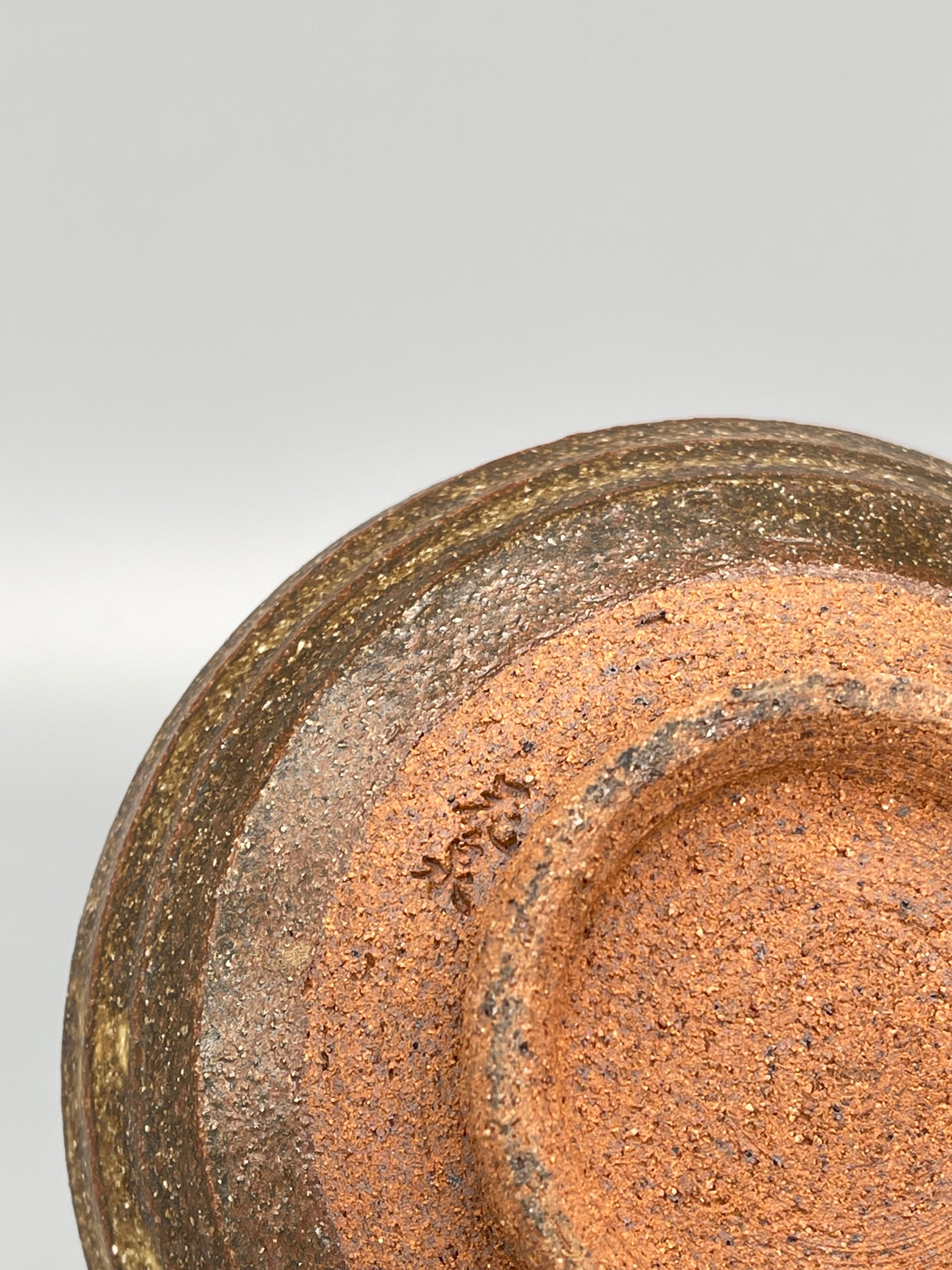 Vintage Japanese Matcha Bowl, Chawan - Brown & White Glaze