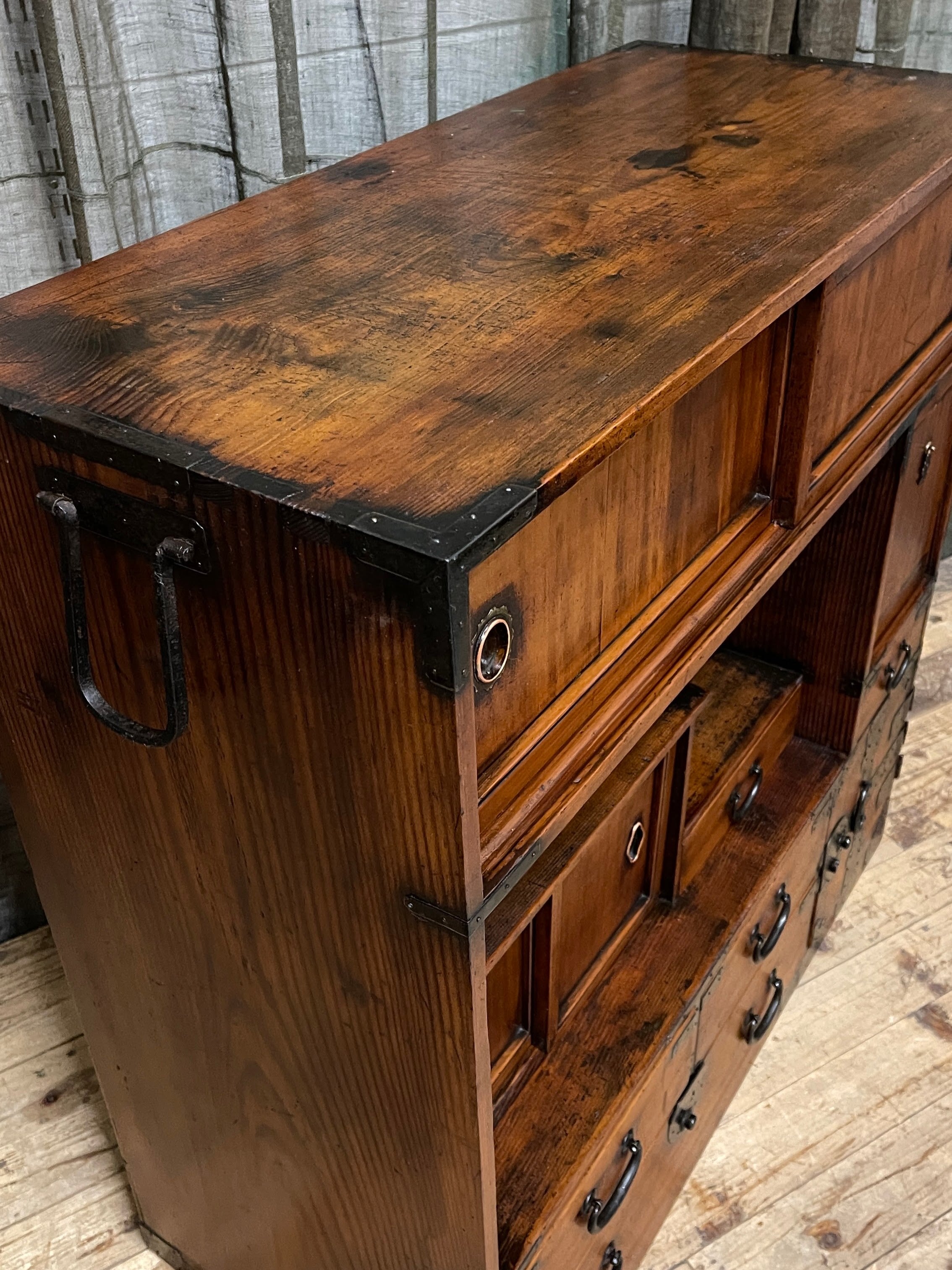 Antique Japanese Storage Cabinet - Cypress & Cedar | Late 1800's
