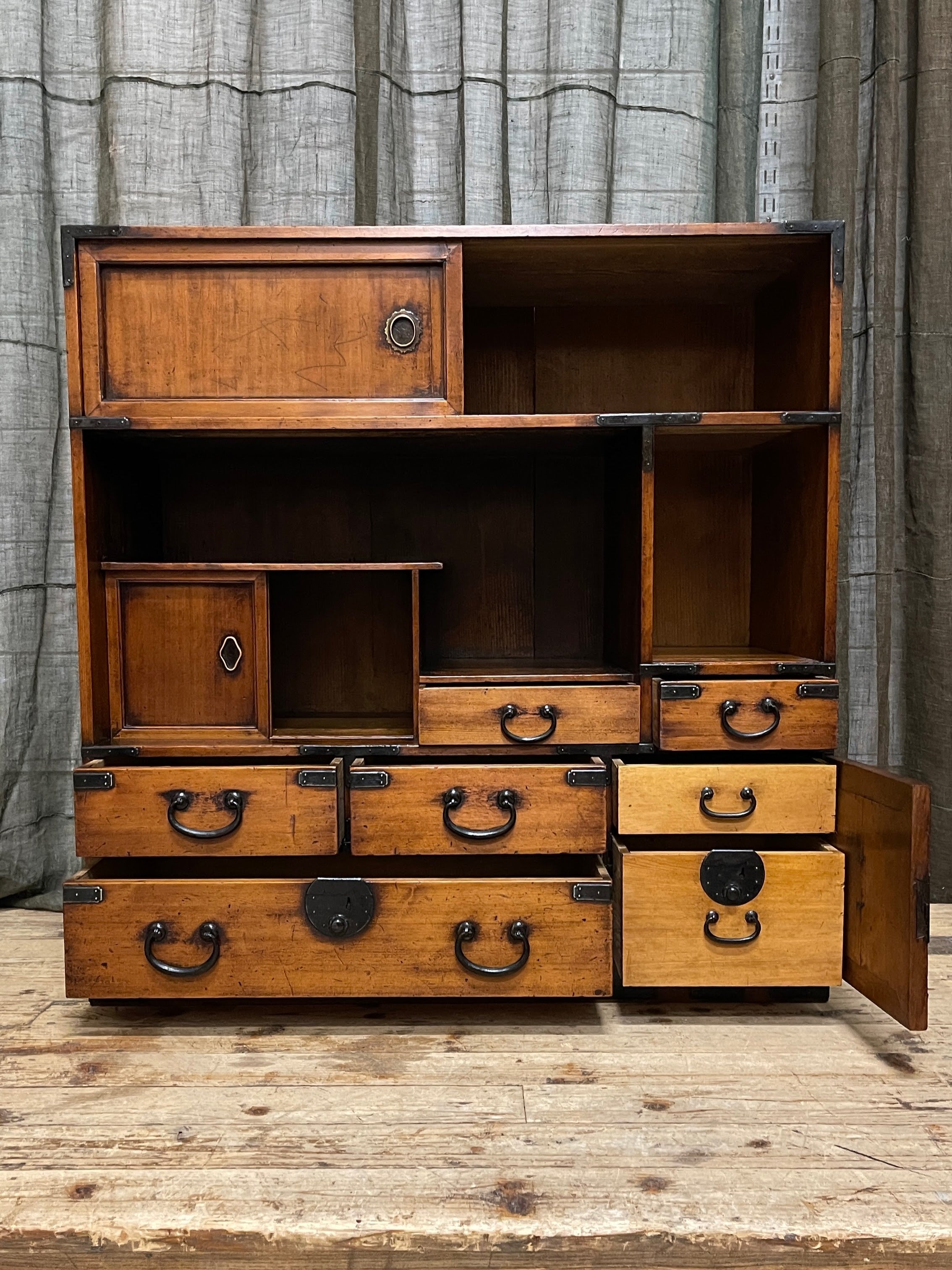 Antique Japanese Storage Cabinet - Cypress & Cedar | Late 1800's