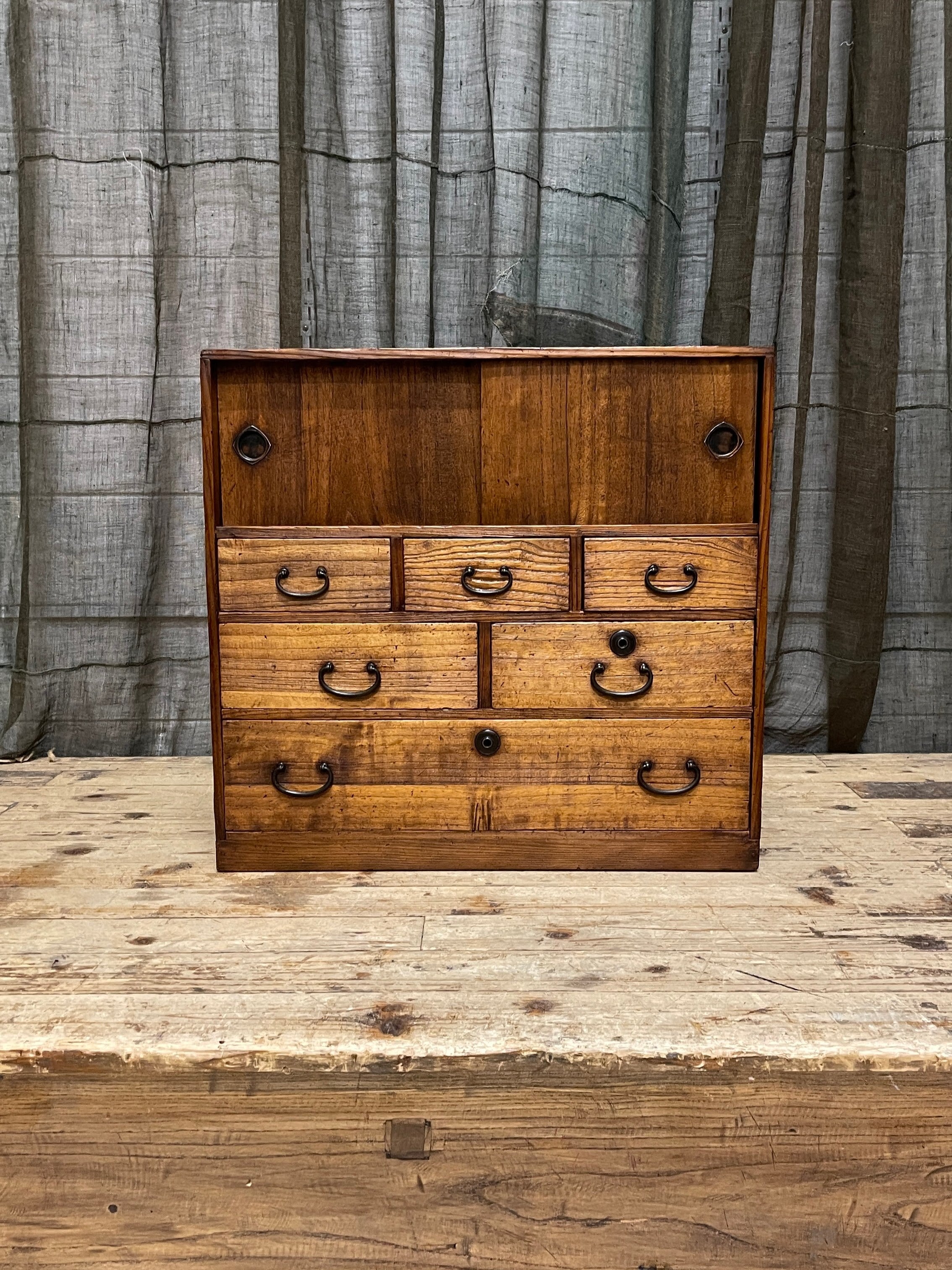 Ko Dansu, Japanese Side Cabinet - Paulownia & Cedar | 1920's