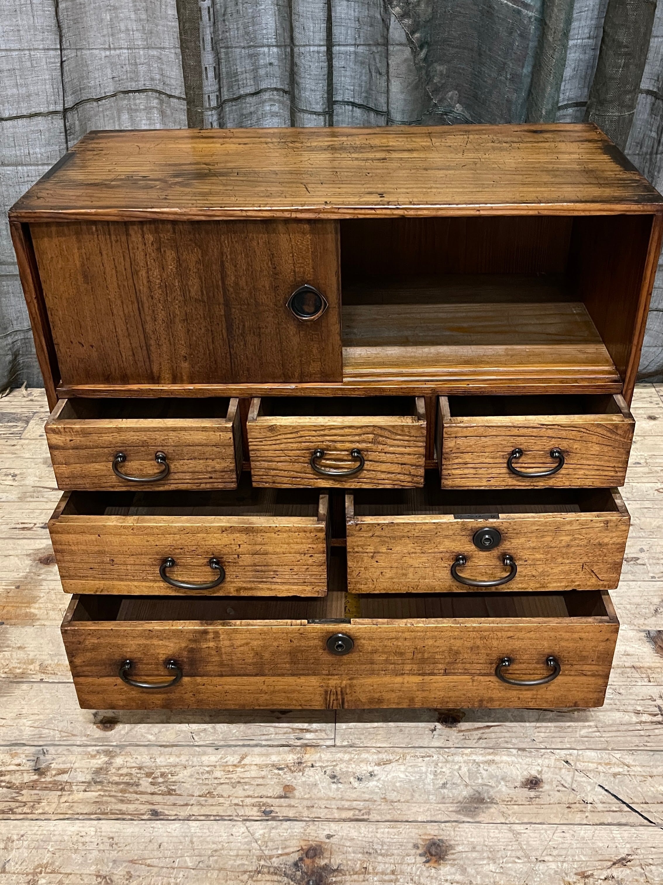Ko Dansu, Japanese Side Cabinet - Paulownia & Cedar | 1920's