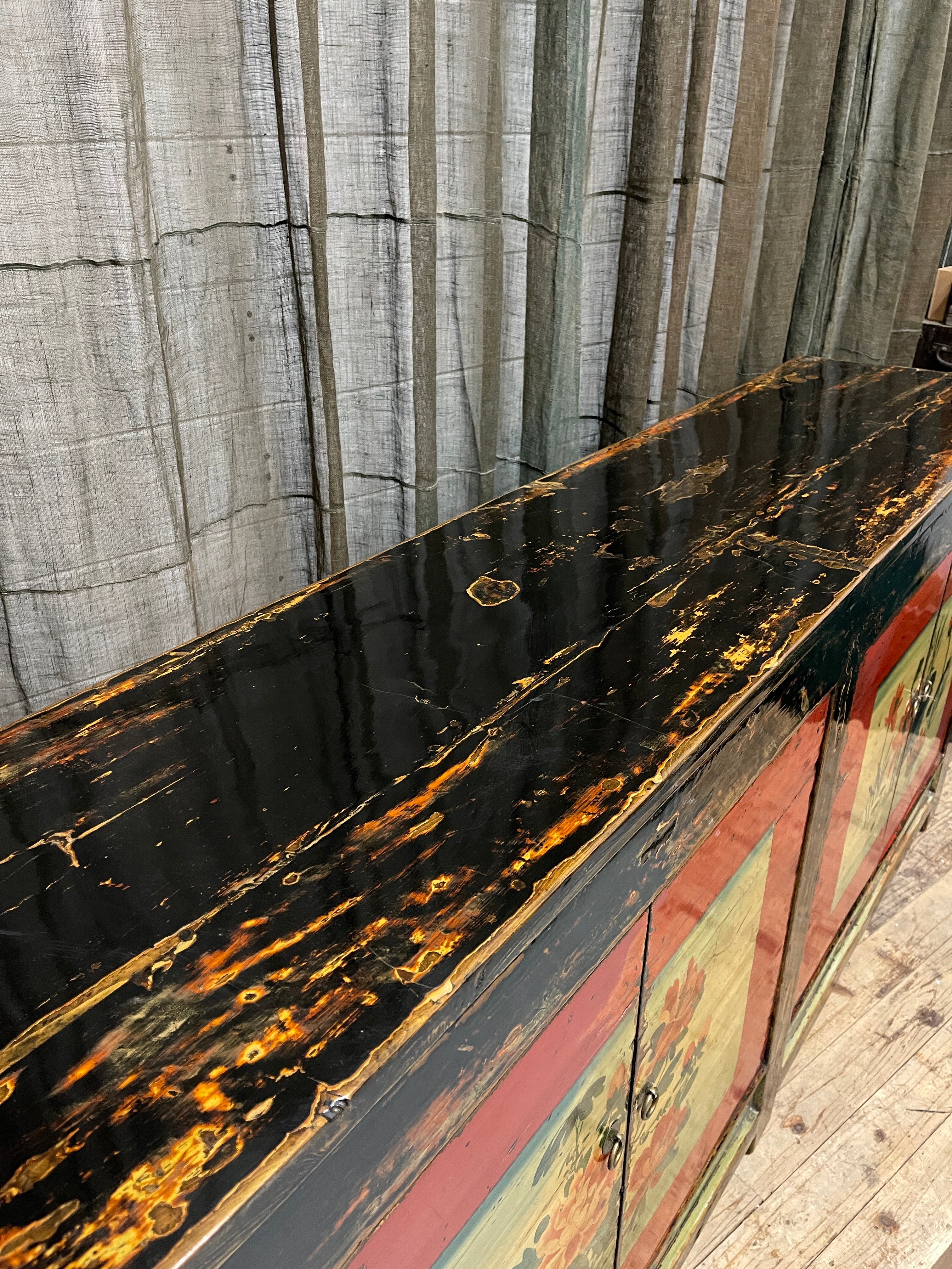 Chinese Black Painted Sideboard - Gansu Province, c.1930