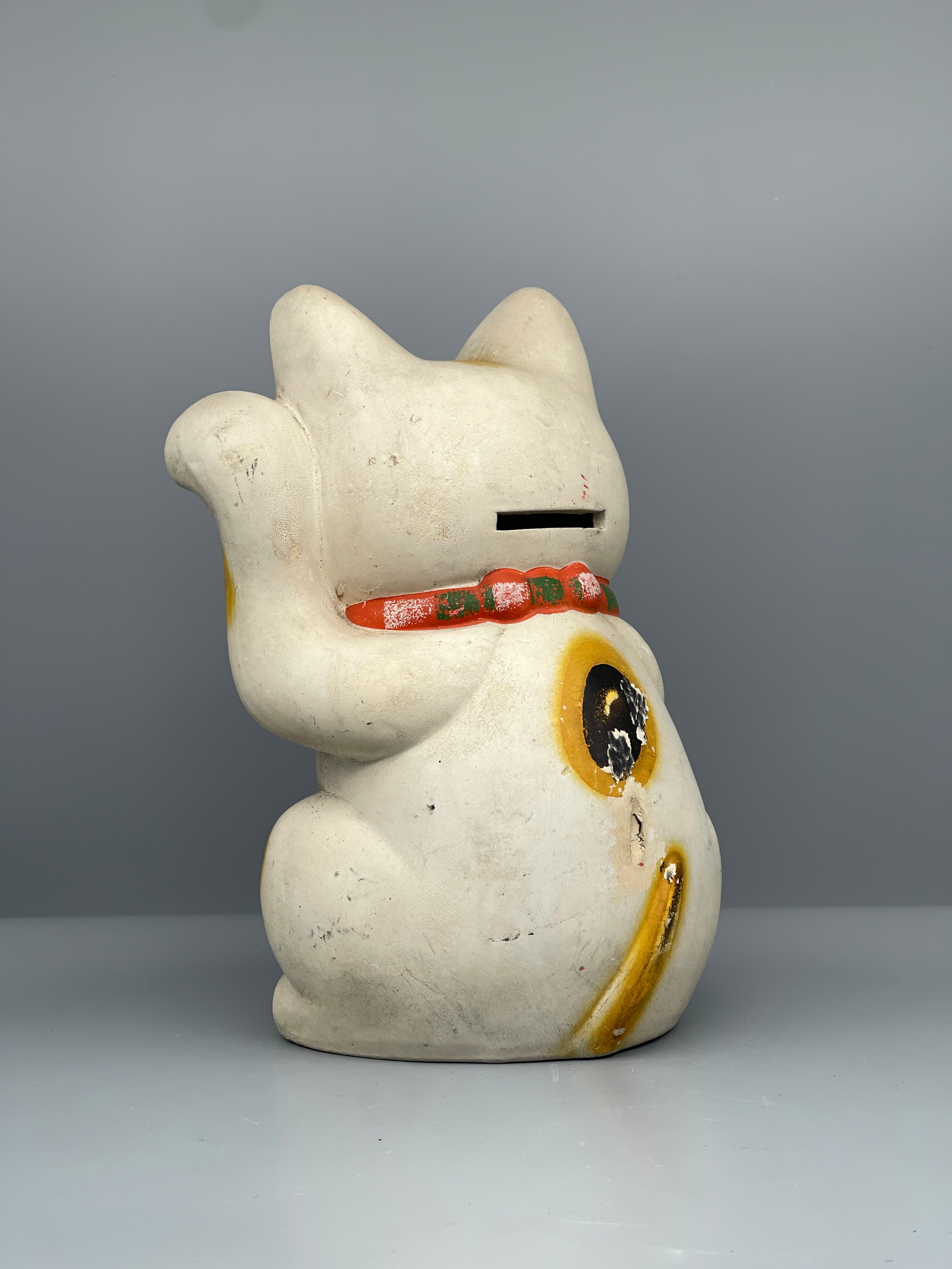 Vintage Japanese Ceramic Maneki Neko Money Box