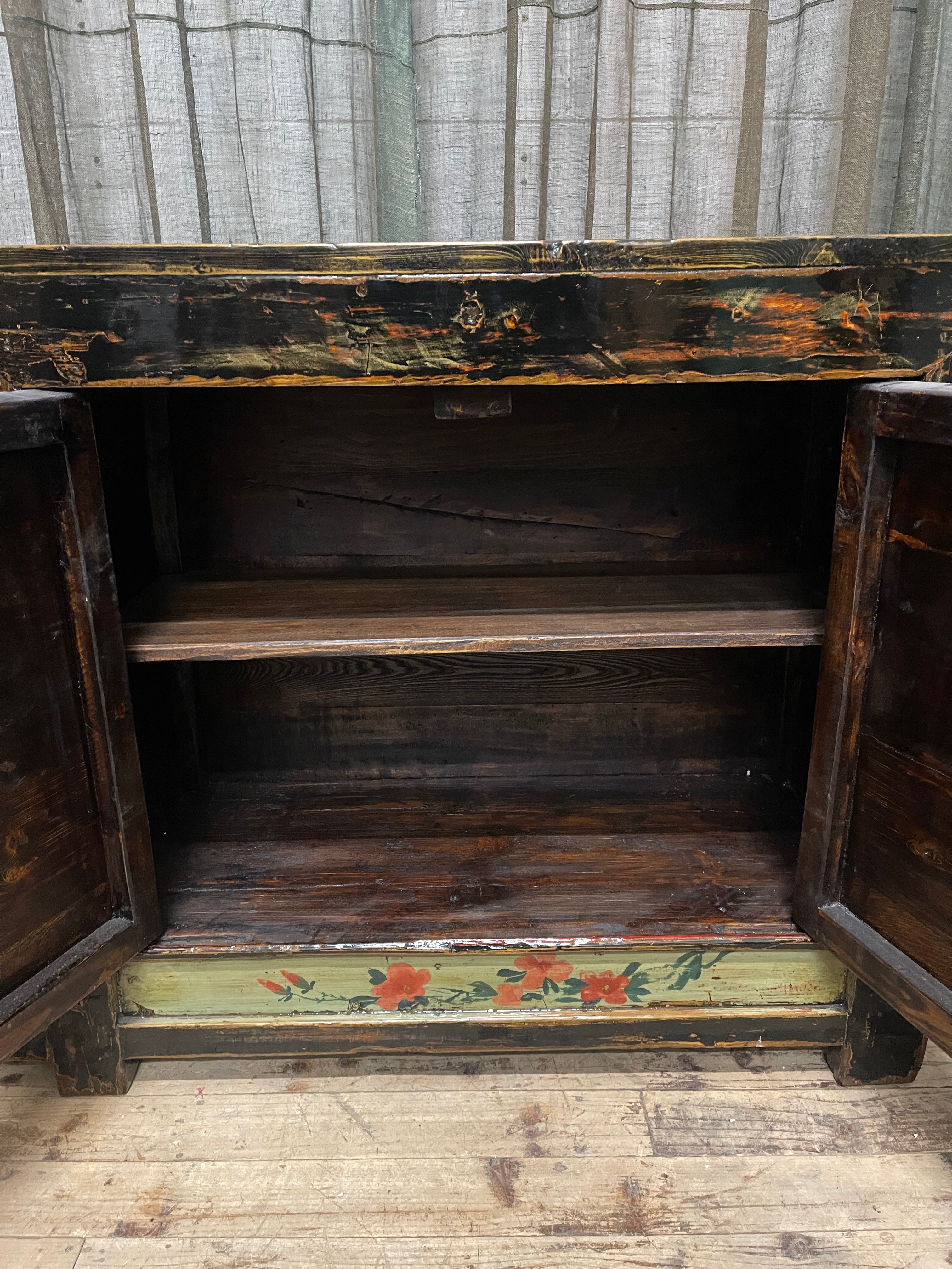 Chinese Black Painted Sideboard - Gansu Province, c.1930