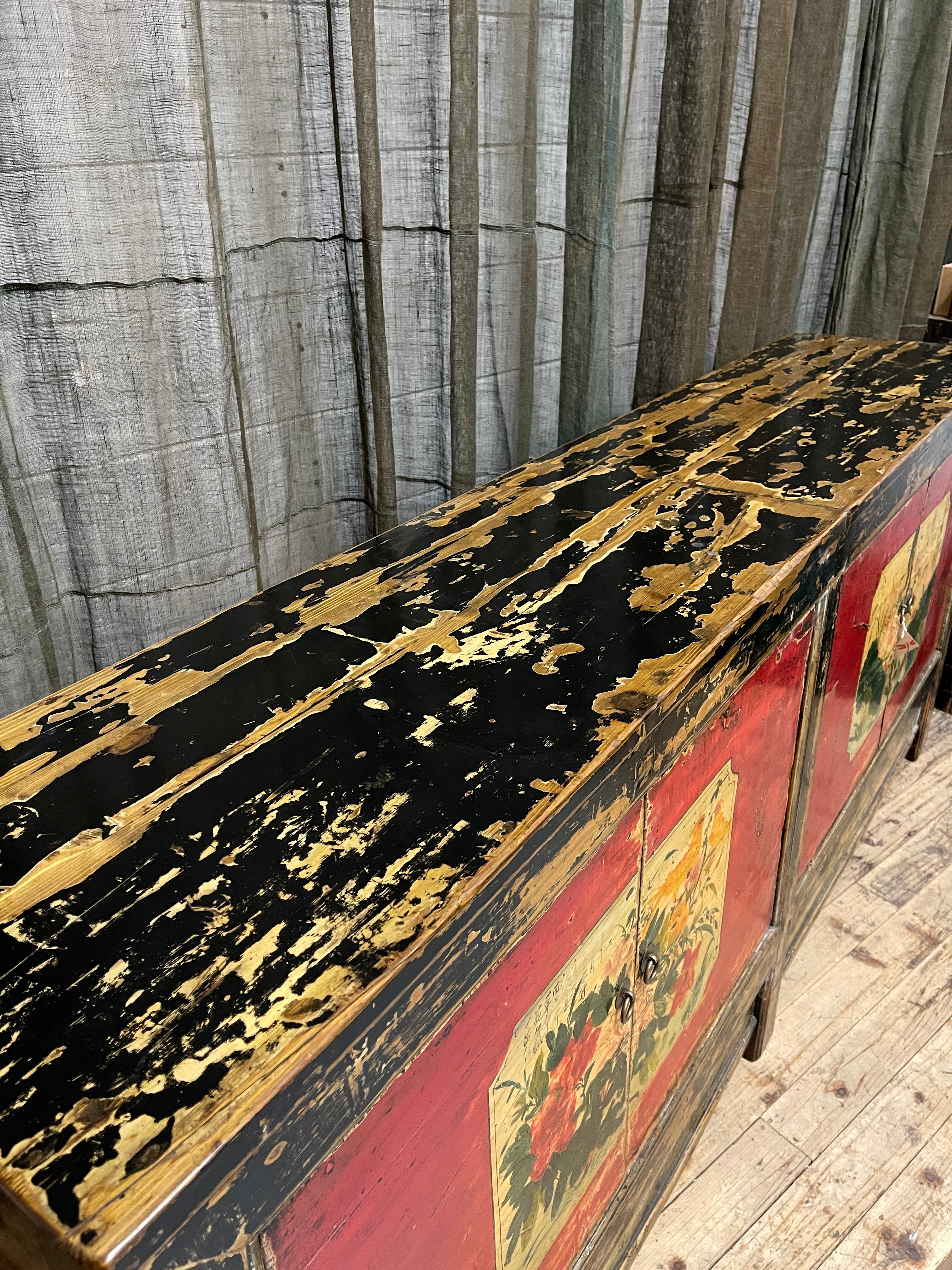 Chinese Sideboard - Original Painted Finish, Gansu, 1920s