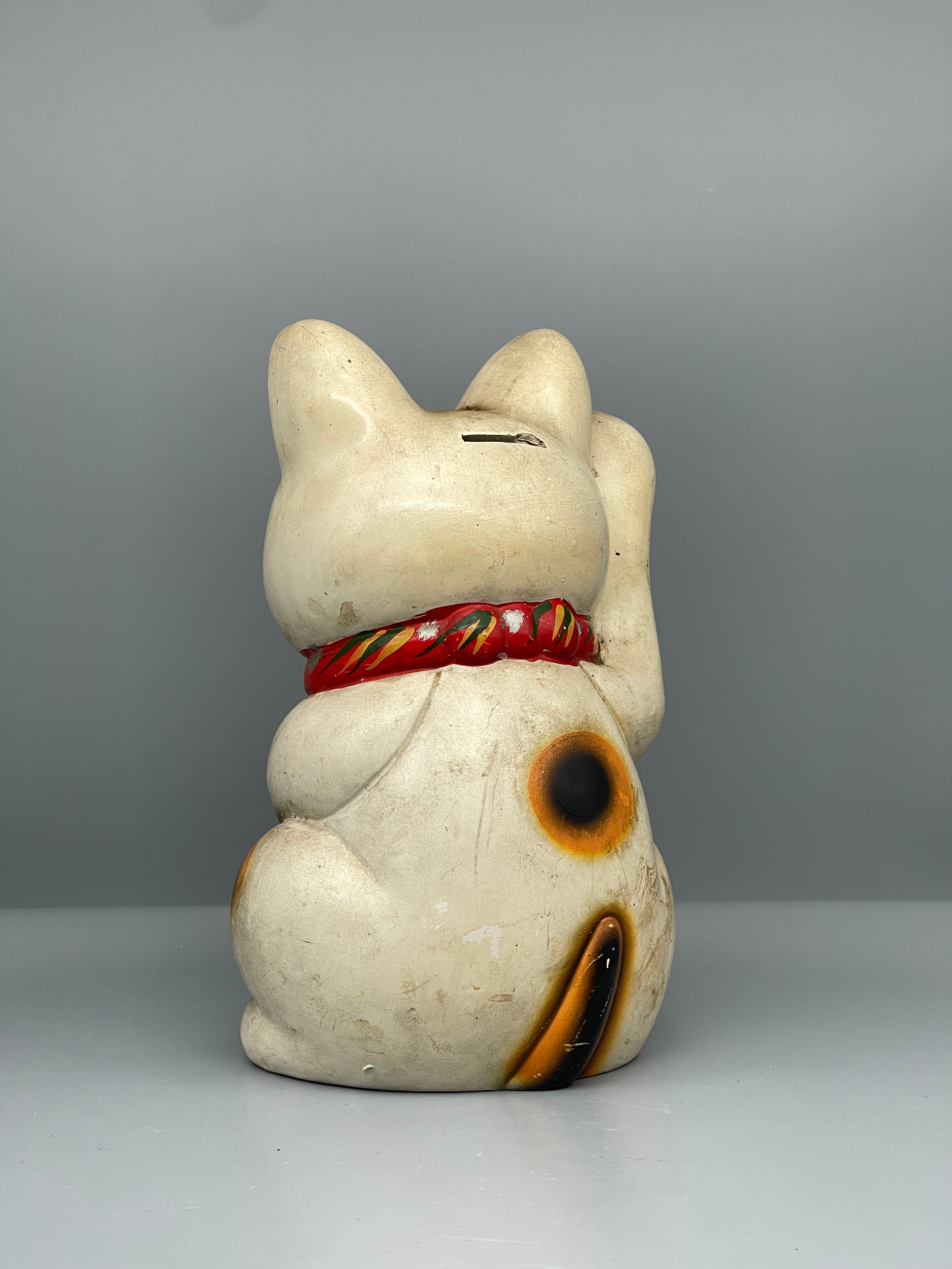 Small Vintage Japanese Ceramic Maneki Neko Money Box