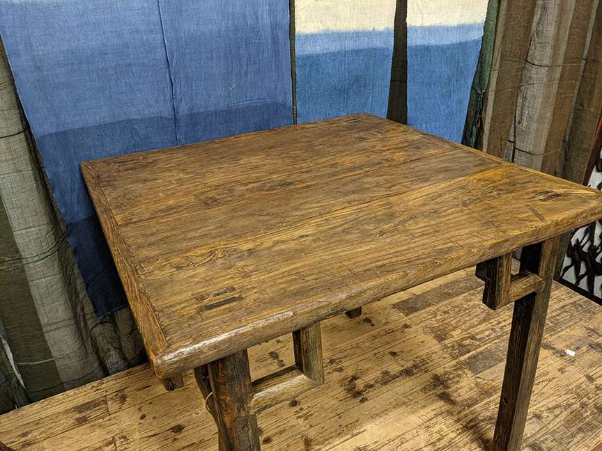 Antique Provincial Chinese Elm Wood Table