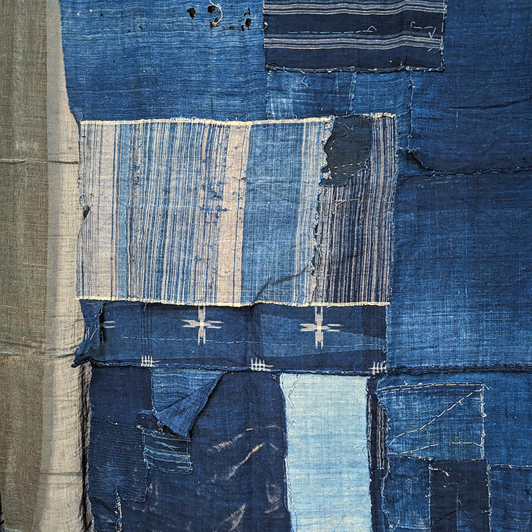 Antique Japanese Indigo Boro Cloth