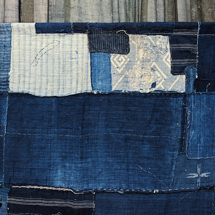 Antique Japanese Indigo Boro Cloth