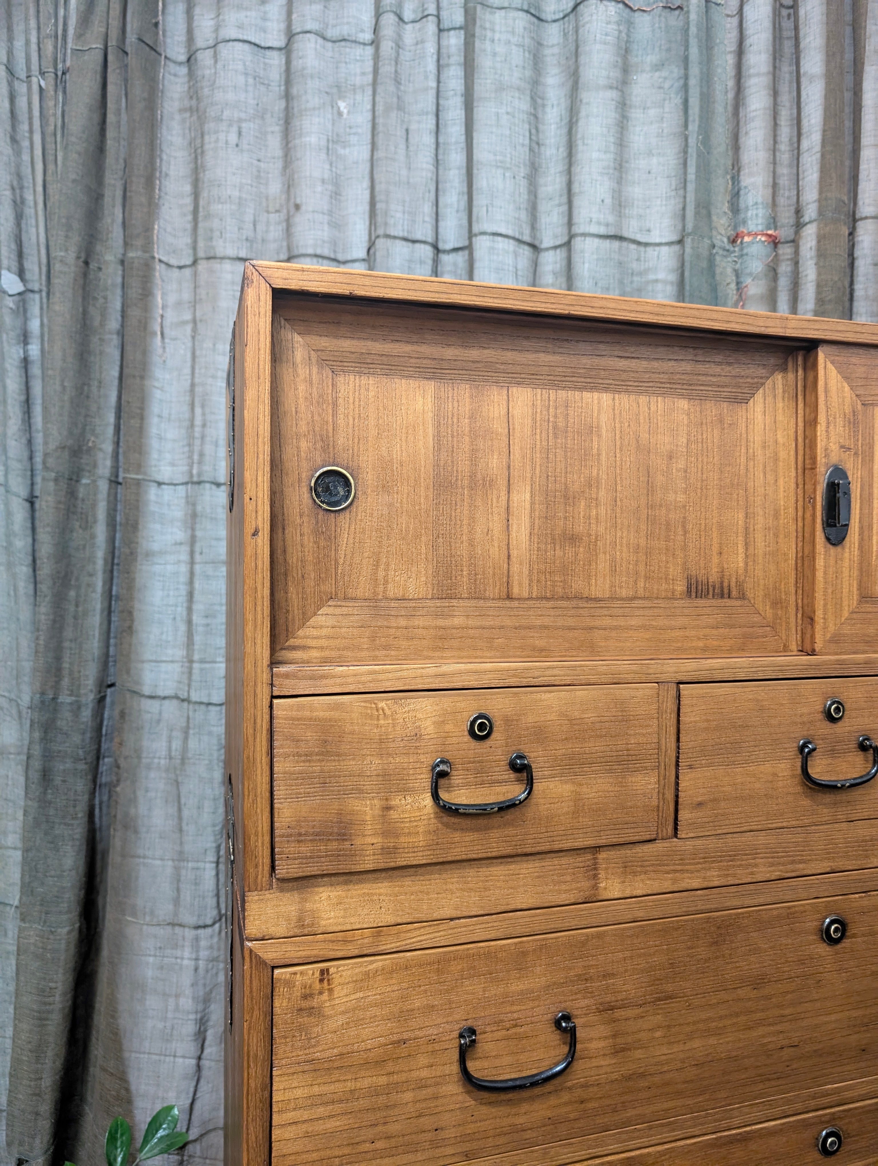 Japanese Three-Piece Kimono Chest of Drawers - Paulownia | Midcentury