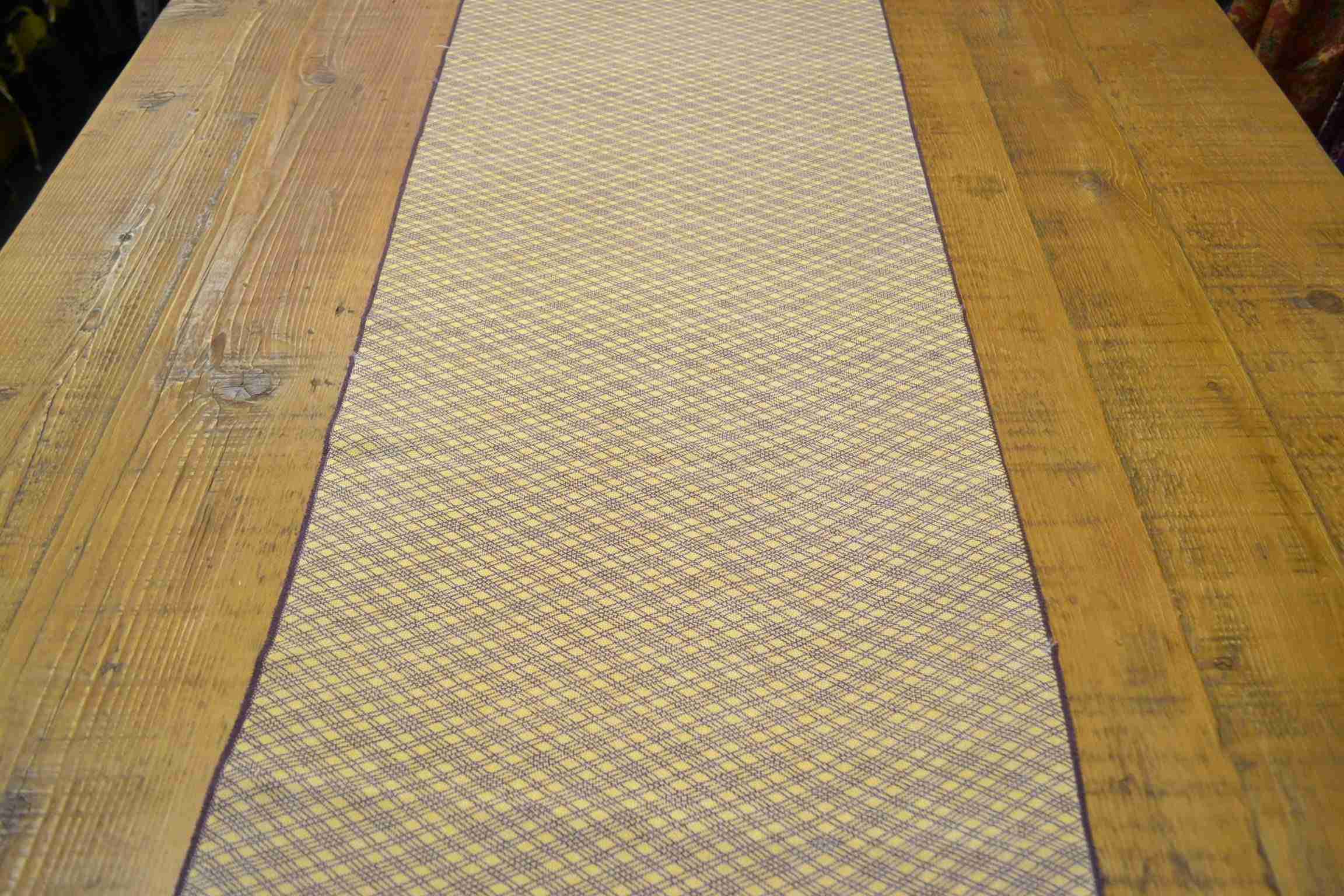 Japanese Silk Fabric cream & Maroon Geometric