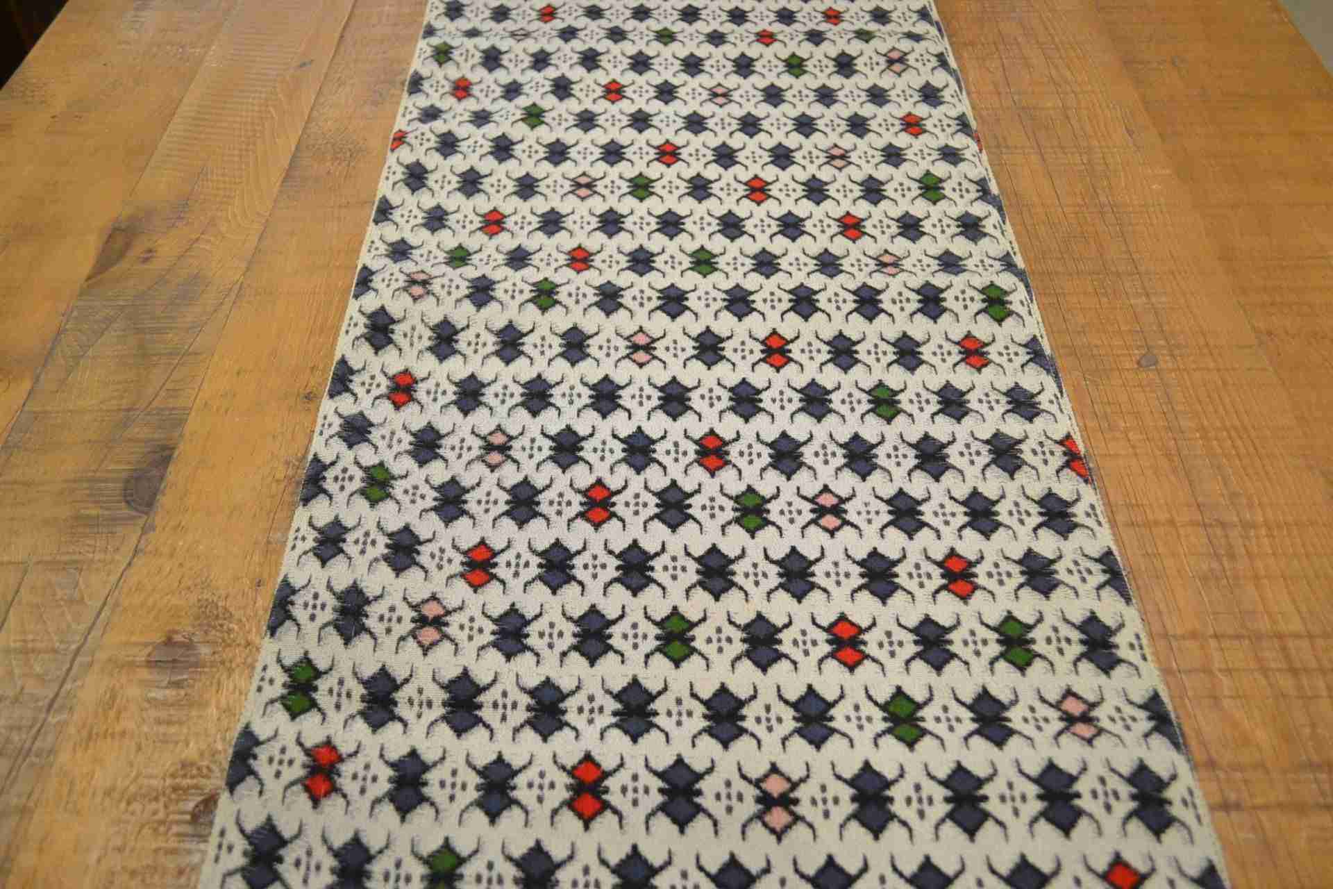 Japanese Silk Abstract Butterfly Design.