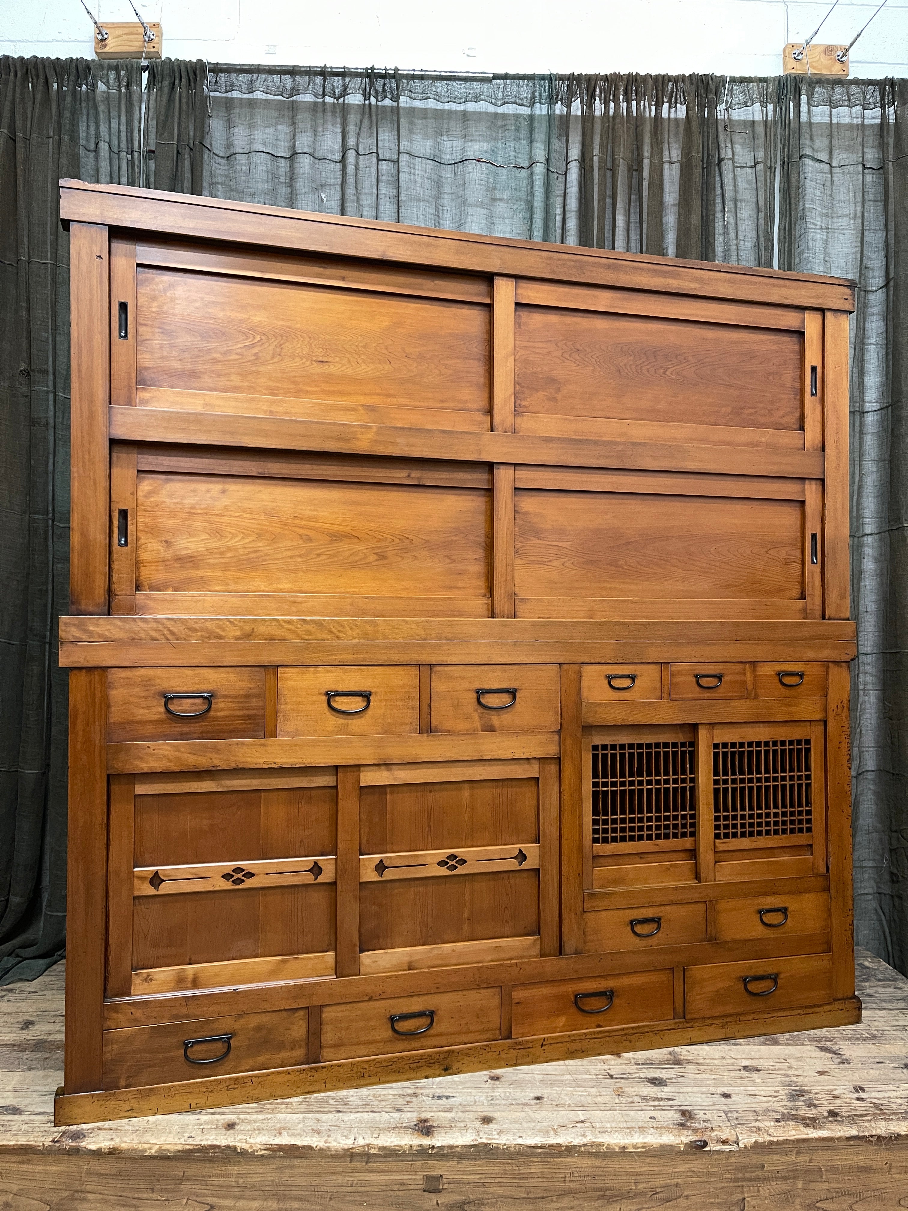 Japanese Mizuya, Kitchen Cabinet - Cedar & Cypress | Late Meiji