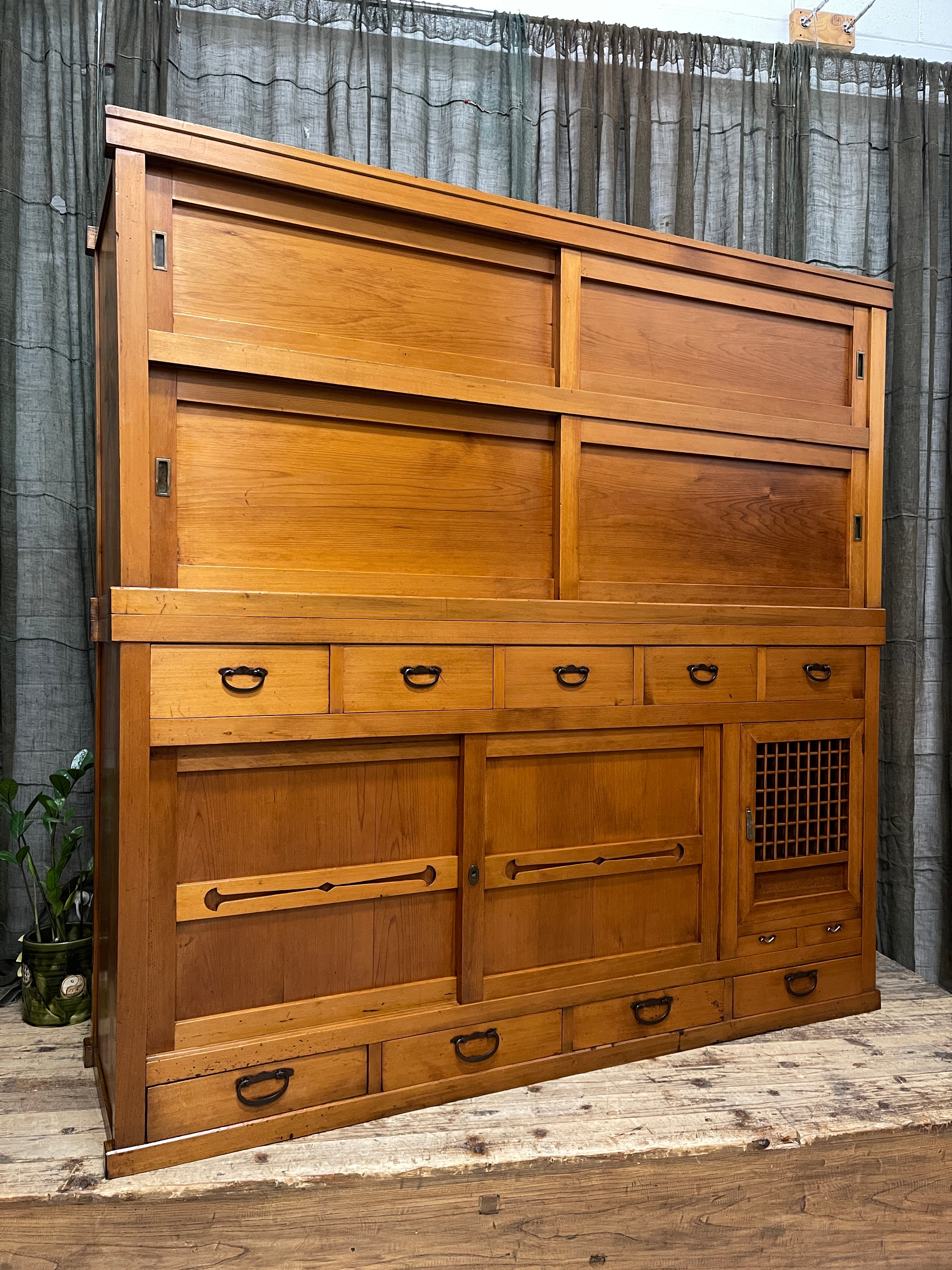 Japanese Mizuya, Kitchen Cabinet - Cedar | Taisho, c.1920