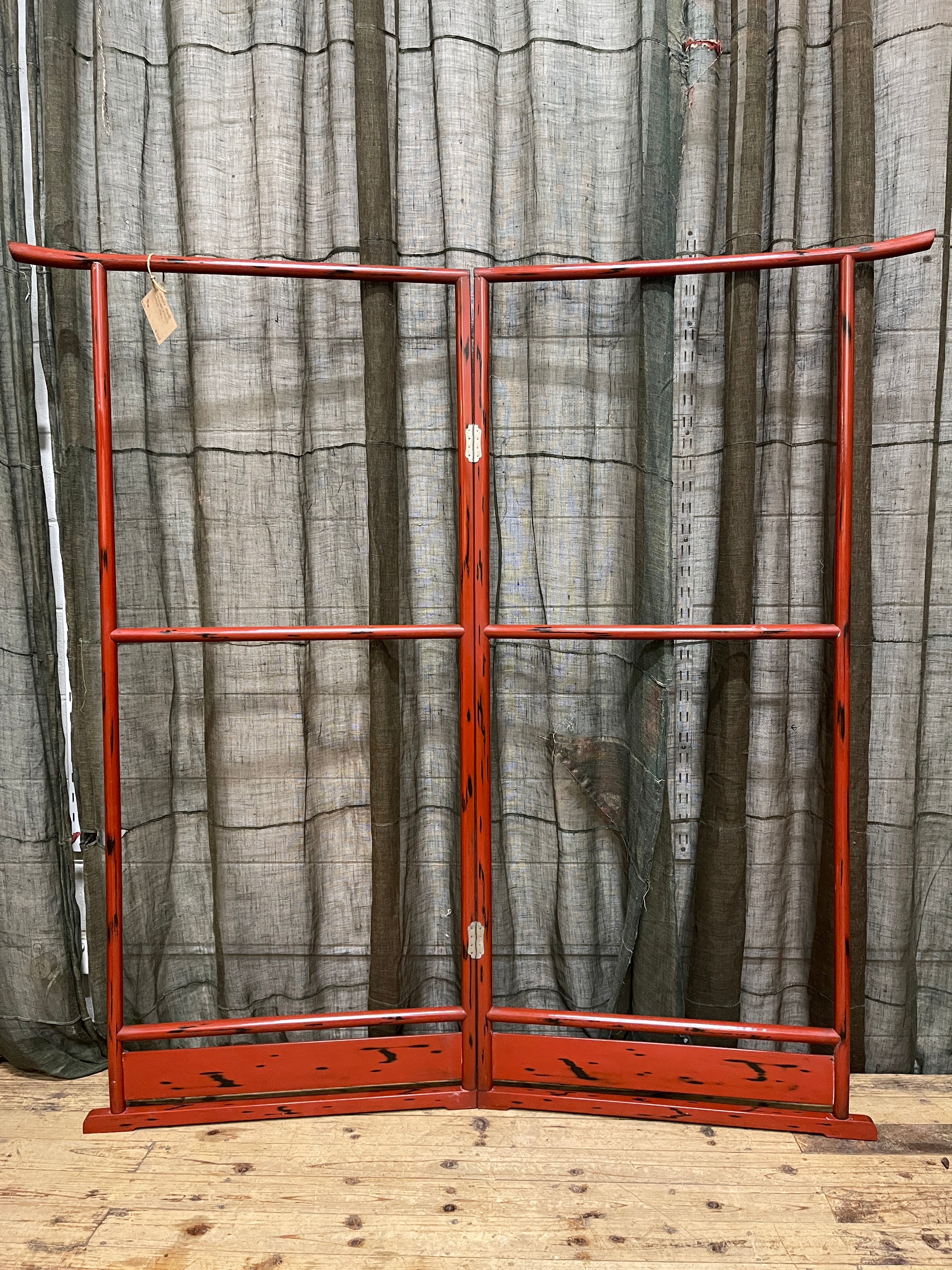 Vintage Japanese Kimono Stand | Negoro Lacquered