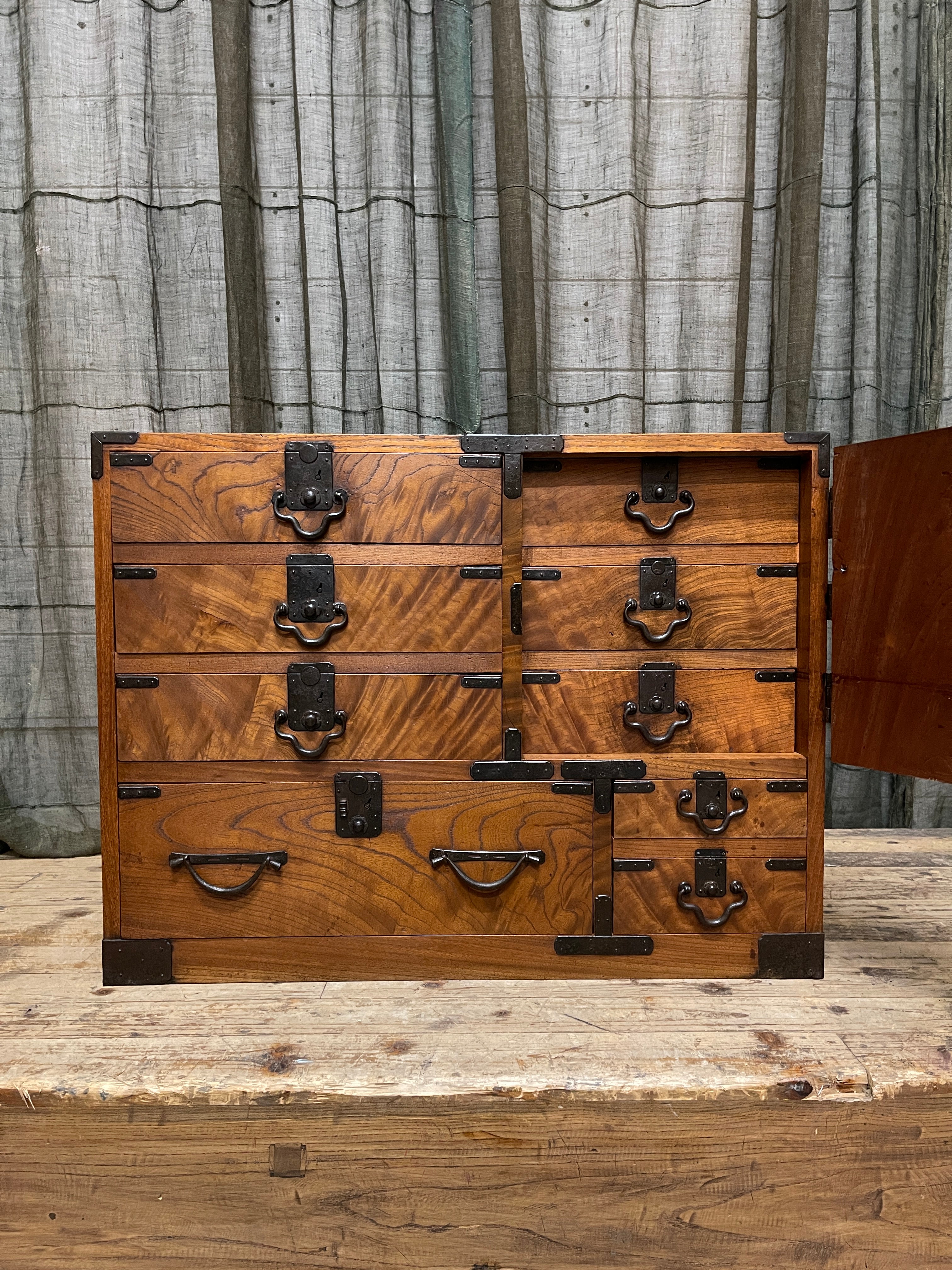 Japanese Choba Dansu, Merchant's Chest - Elm | c.1900