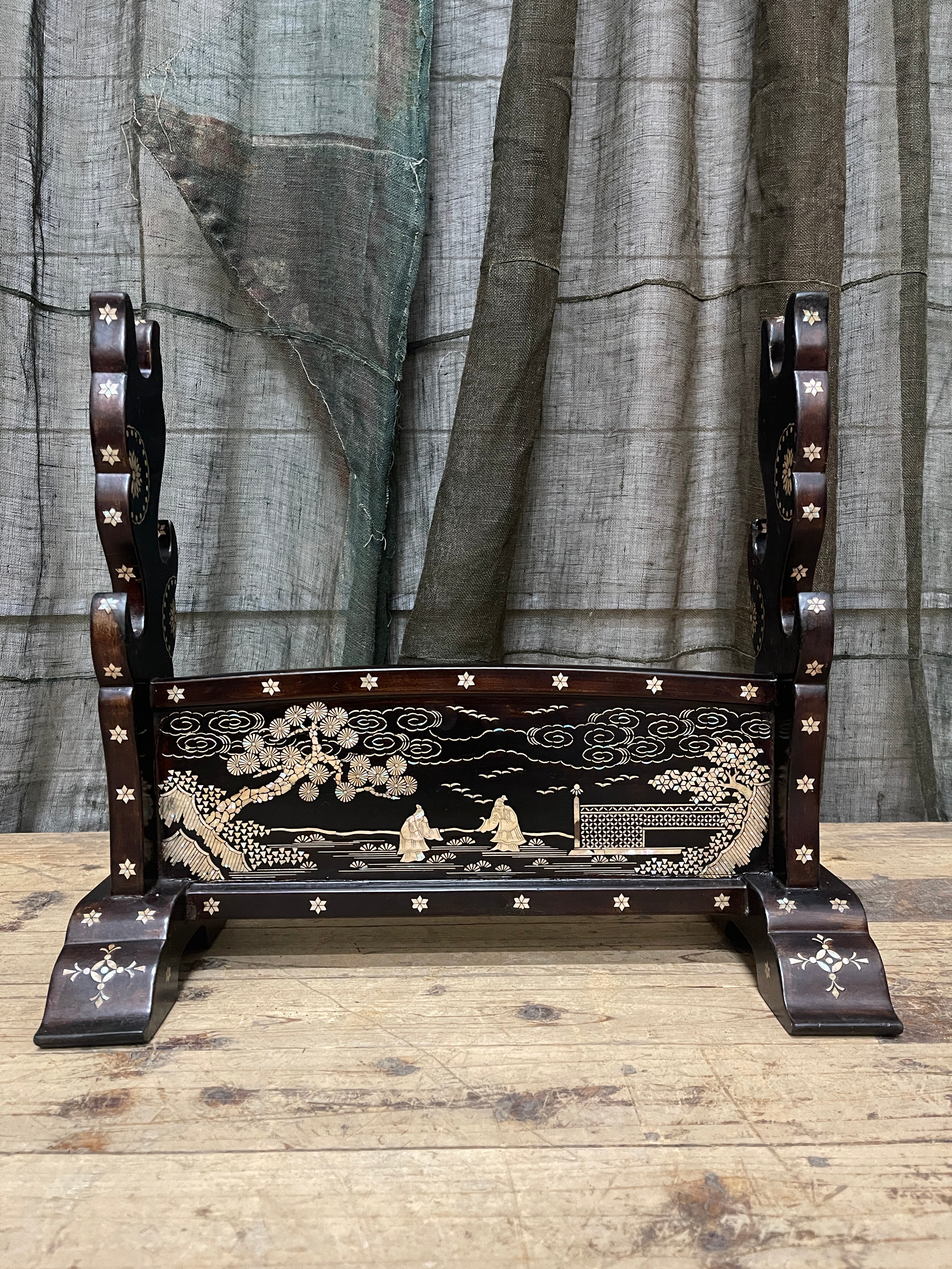 Vintage Japanese Sword Stand | Lacquered