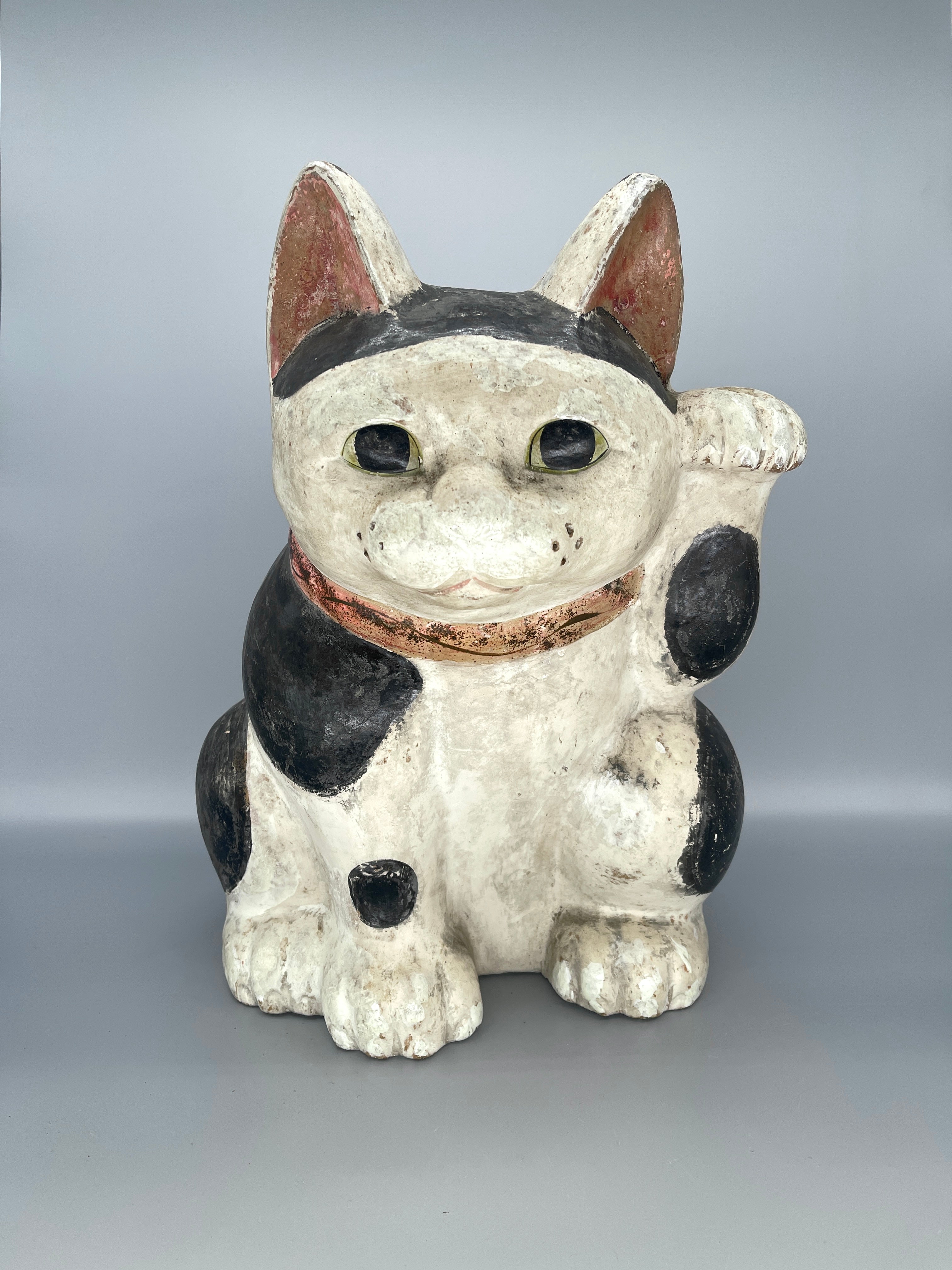 Antique Japanese Mikawa Maneki Neko | c.1900