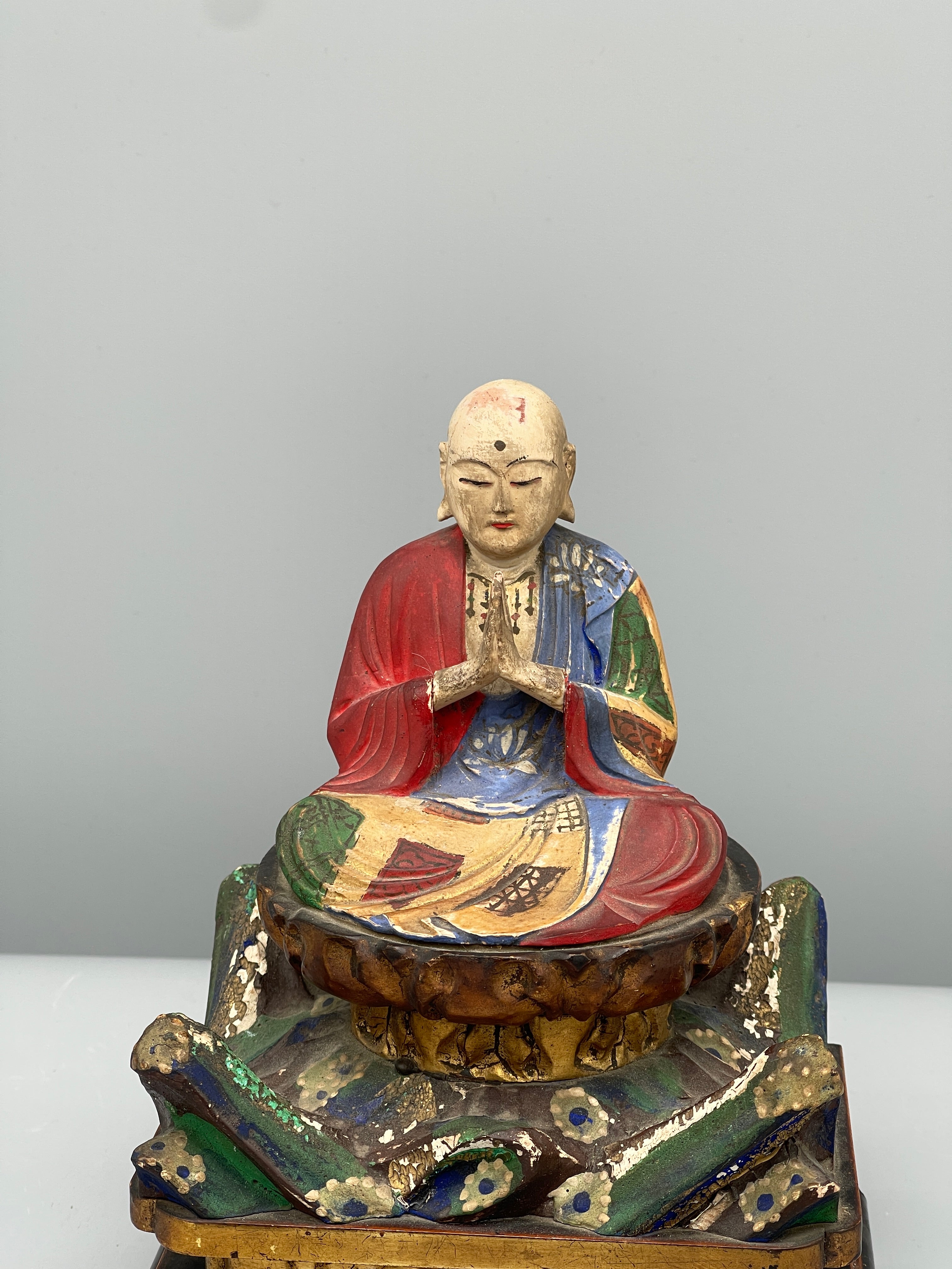 Vintage Japanese Hand Carved Buddha