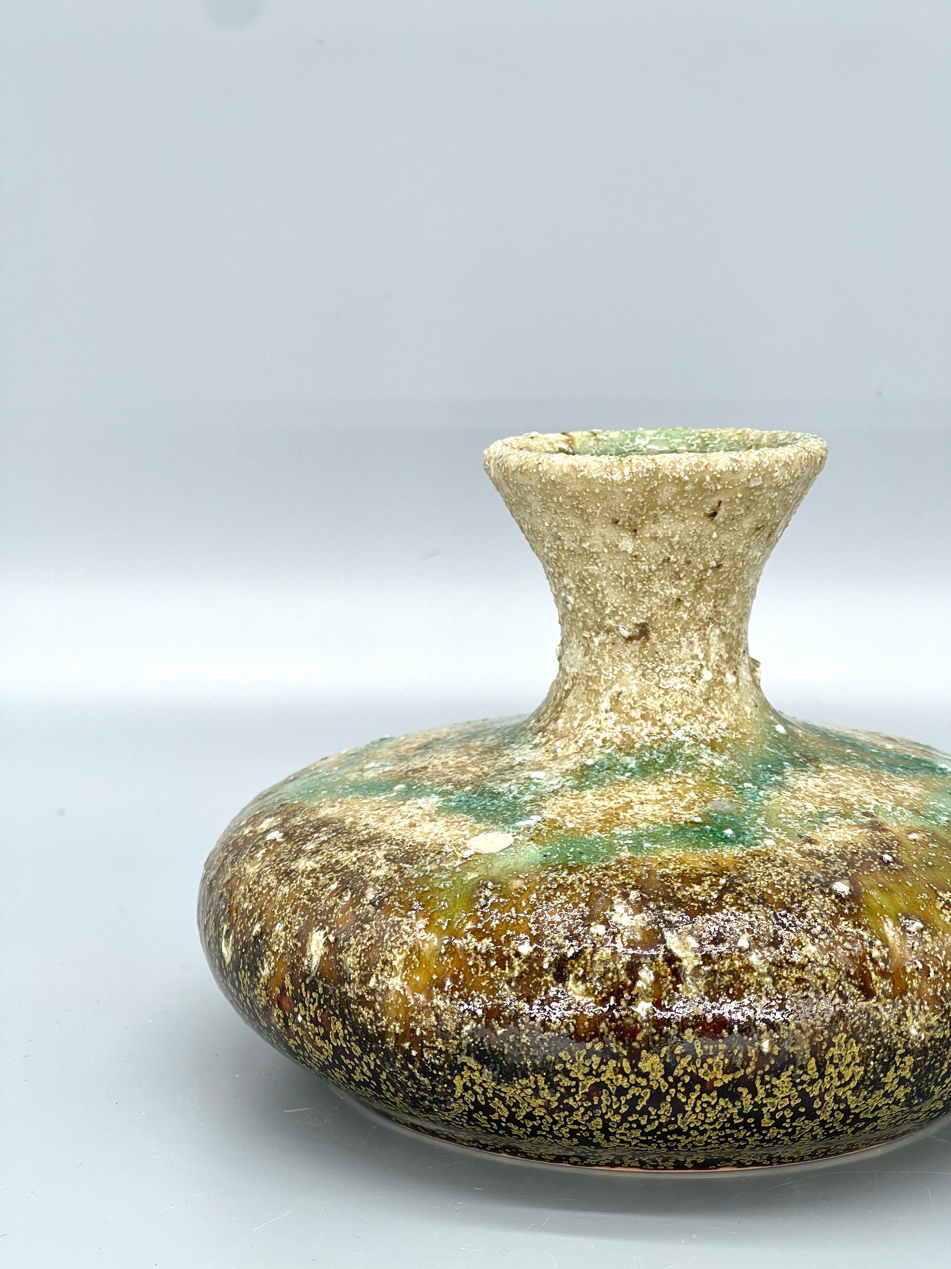 Vintage Japanese Ikebana Vase - Rough Earthy Texture