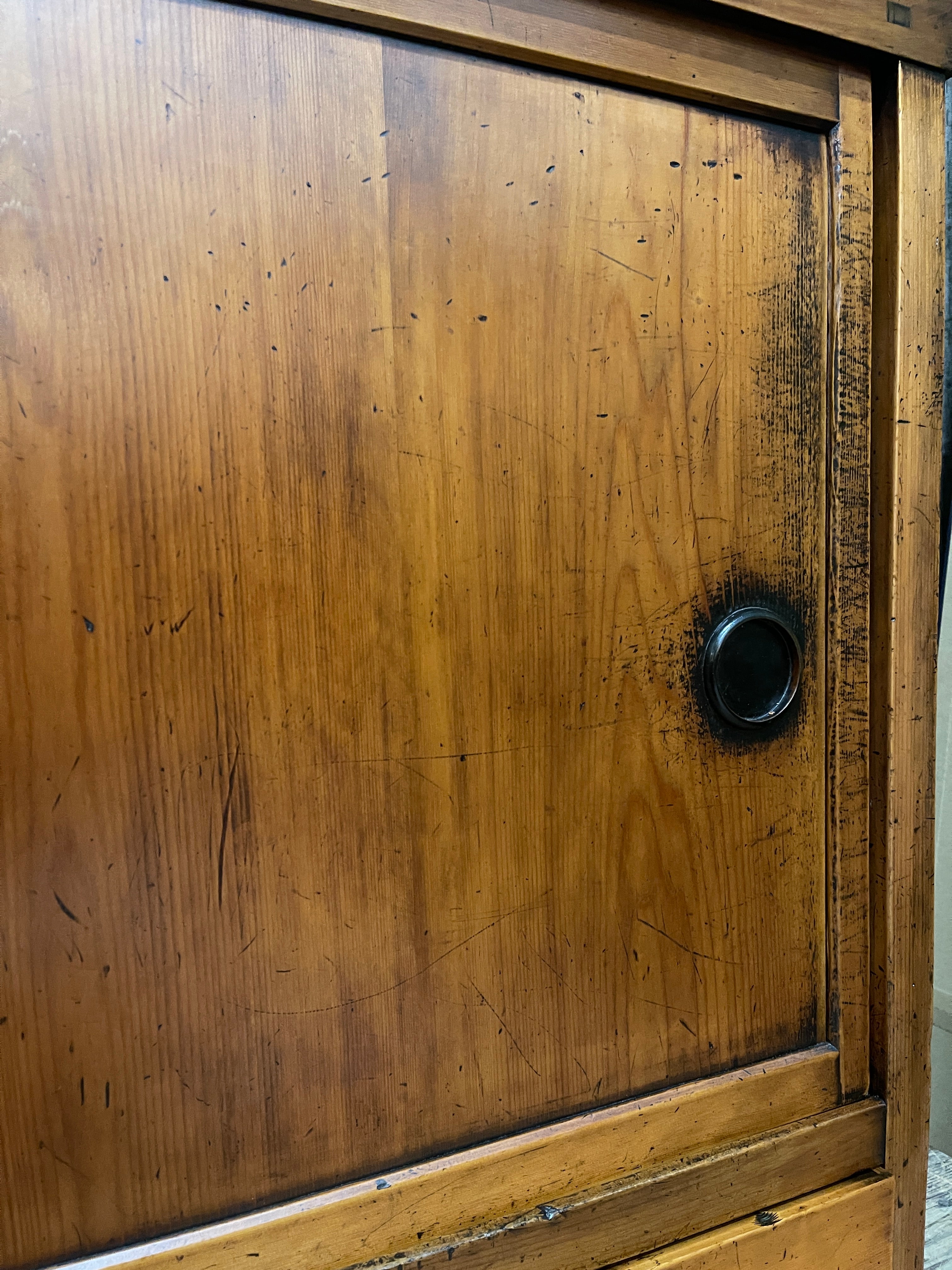 Antique Japanese Sideboard - Cedar | Meiji